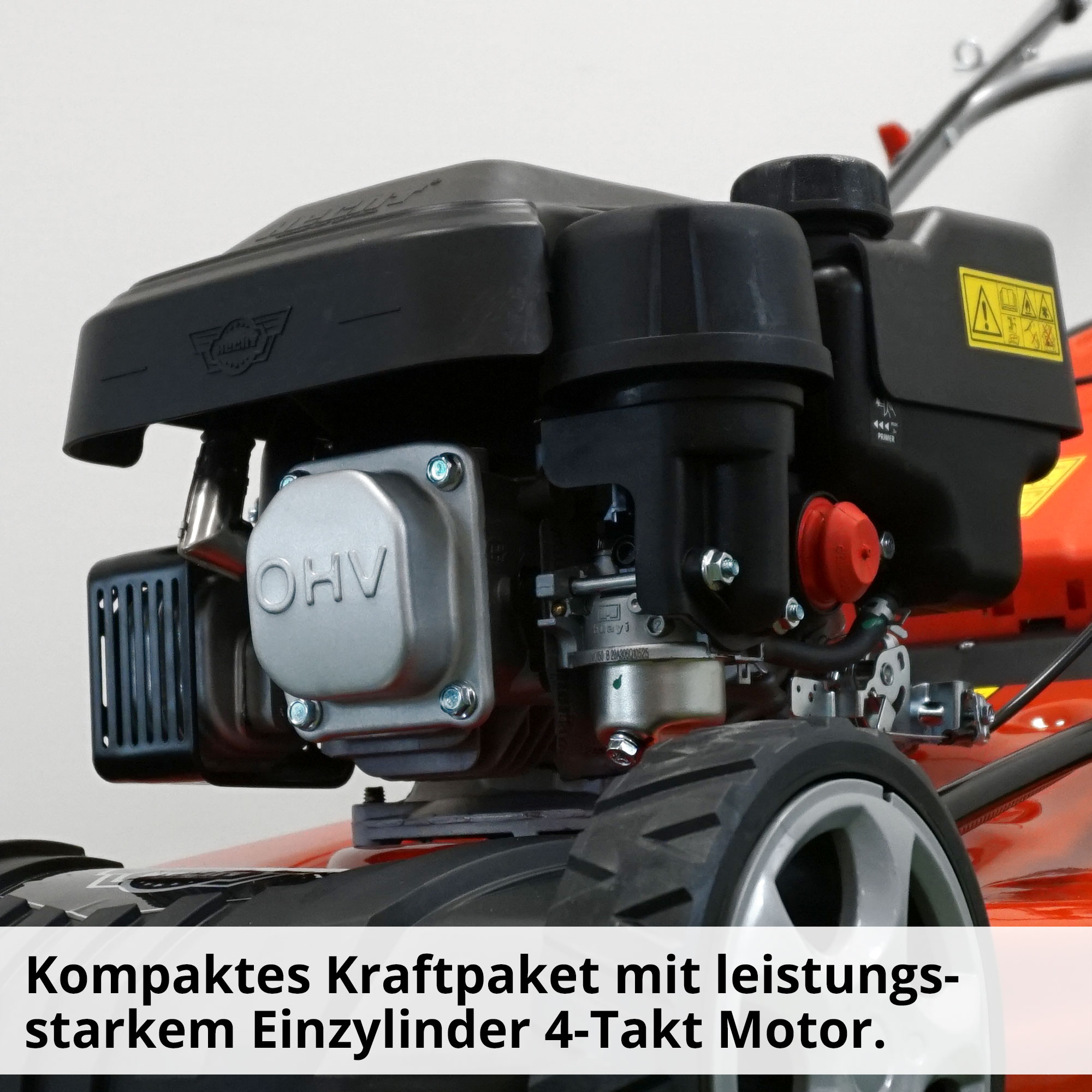 Hecht Benzin-Rasenmäher 546 mit Leistungsstarkem 4 Takt Motor und 163 ccm Hubraum 
