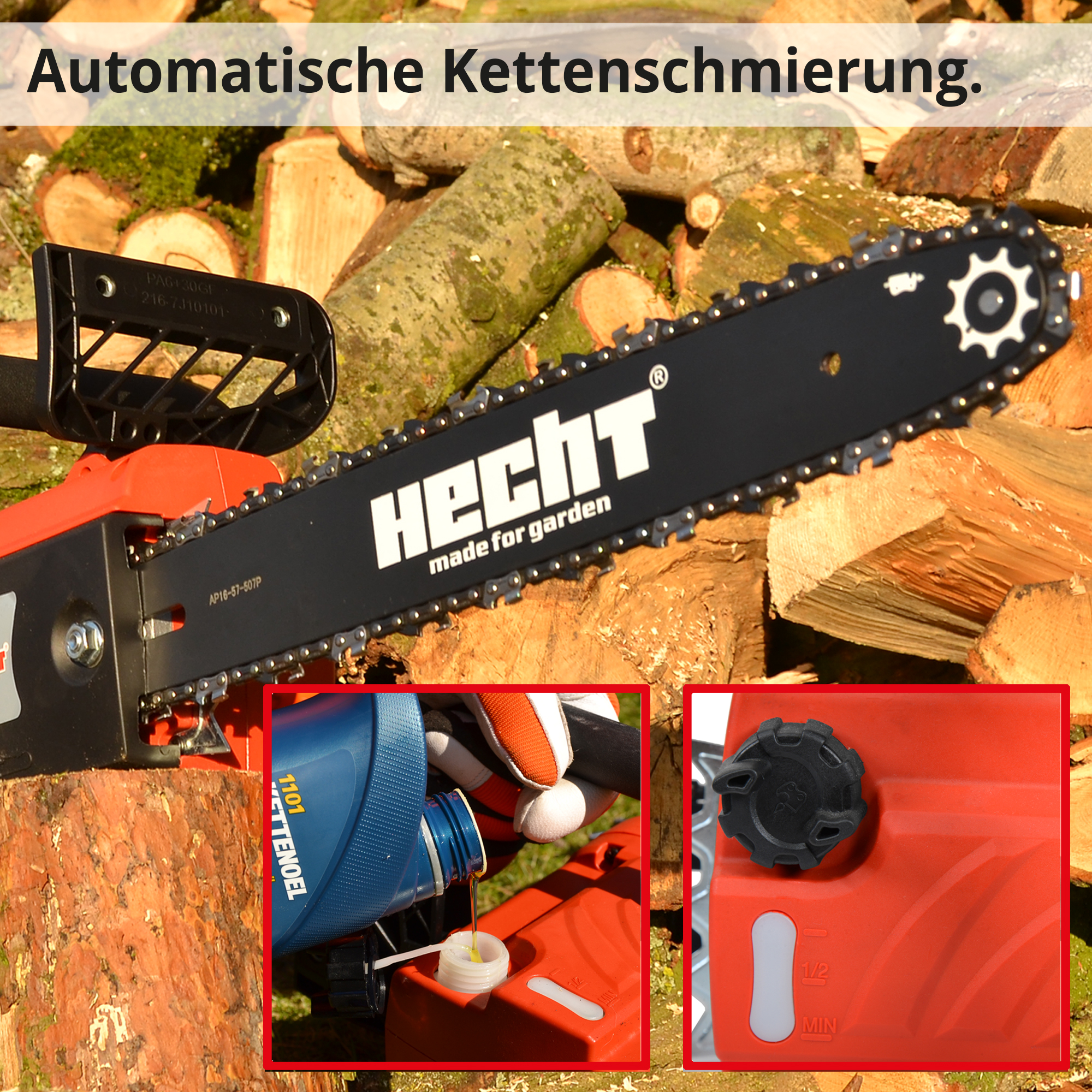 Elektrokettensäge; Automatische Kettenschmierung