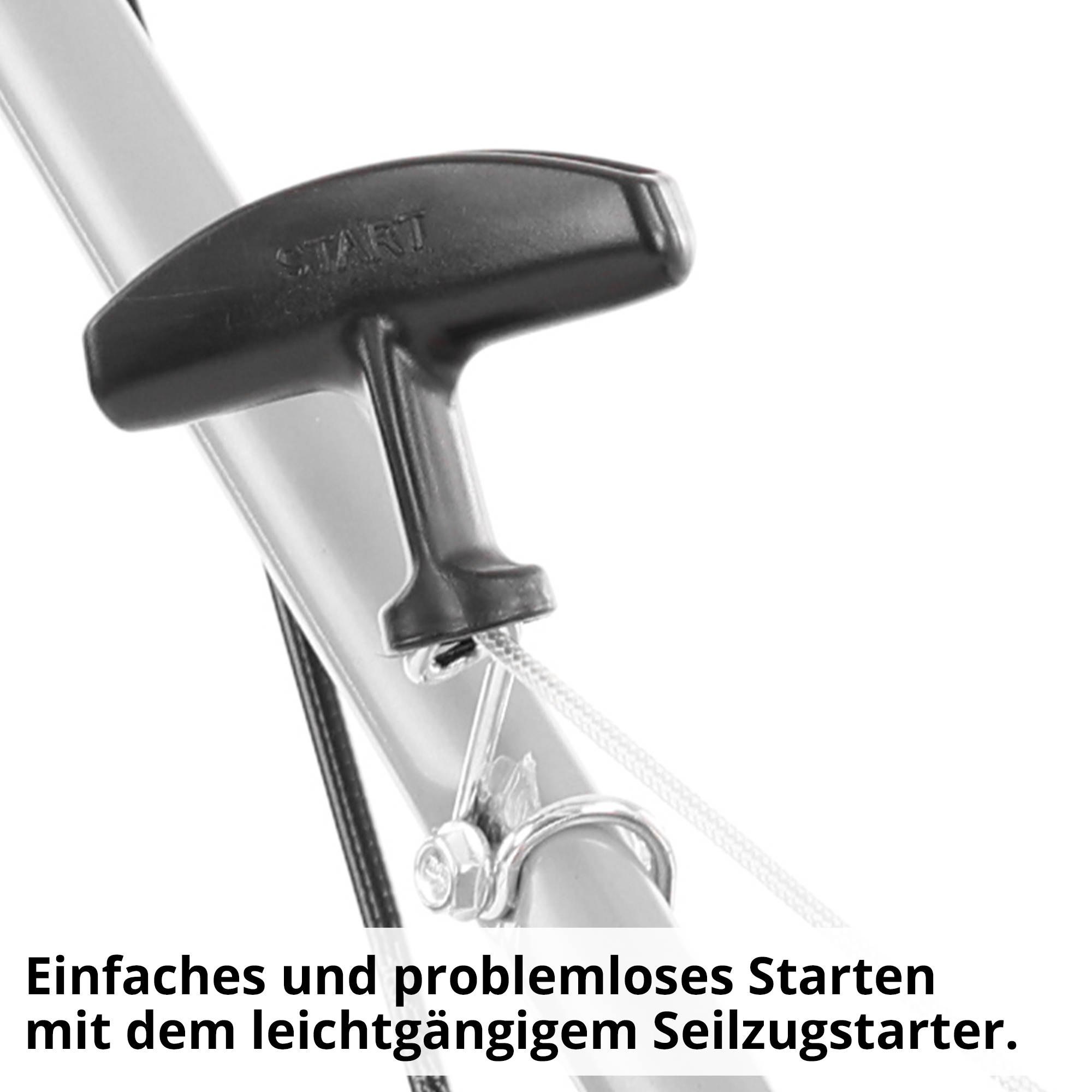 Hecht Benzin-Rasenmäher 5408  mit leichtgängigem Seilzugstarter 