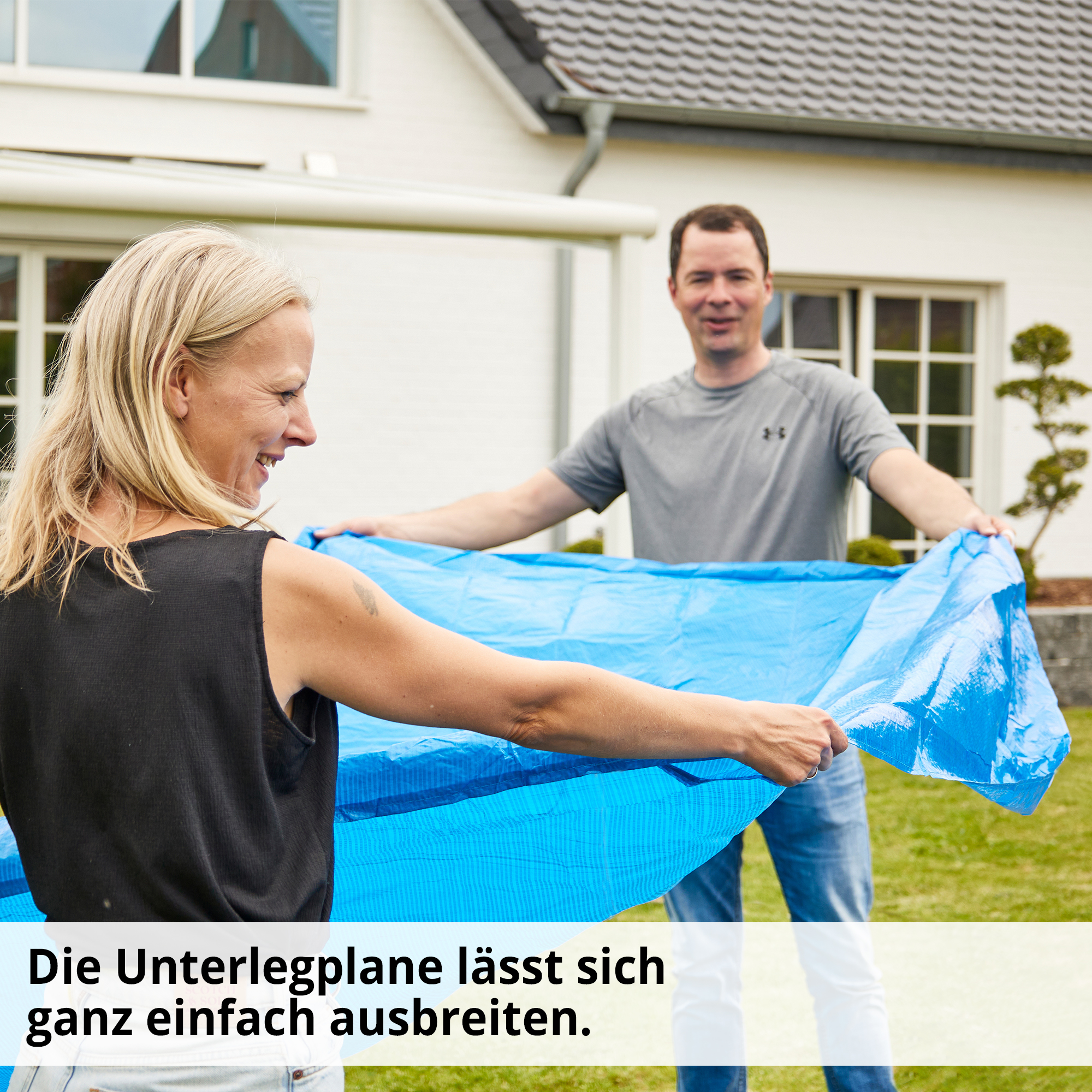 Hecht 016124 Unterlegfolie lässt sich ganz einfach ausbreiten