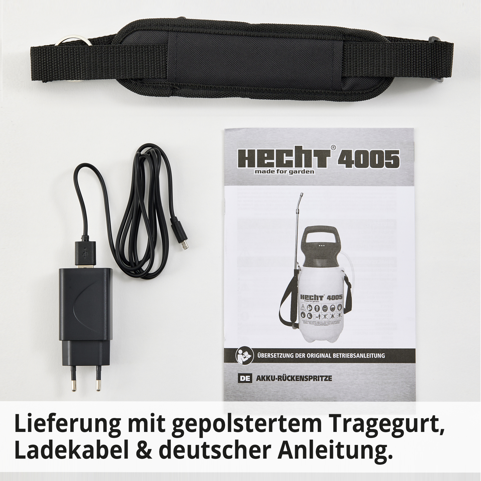 HECHT Akku Gartenspritze 4005 Akku Gartenspritze Lieferumfang