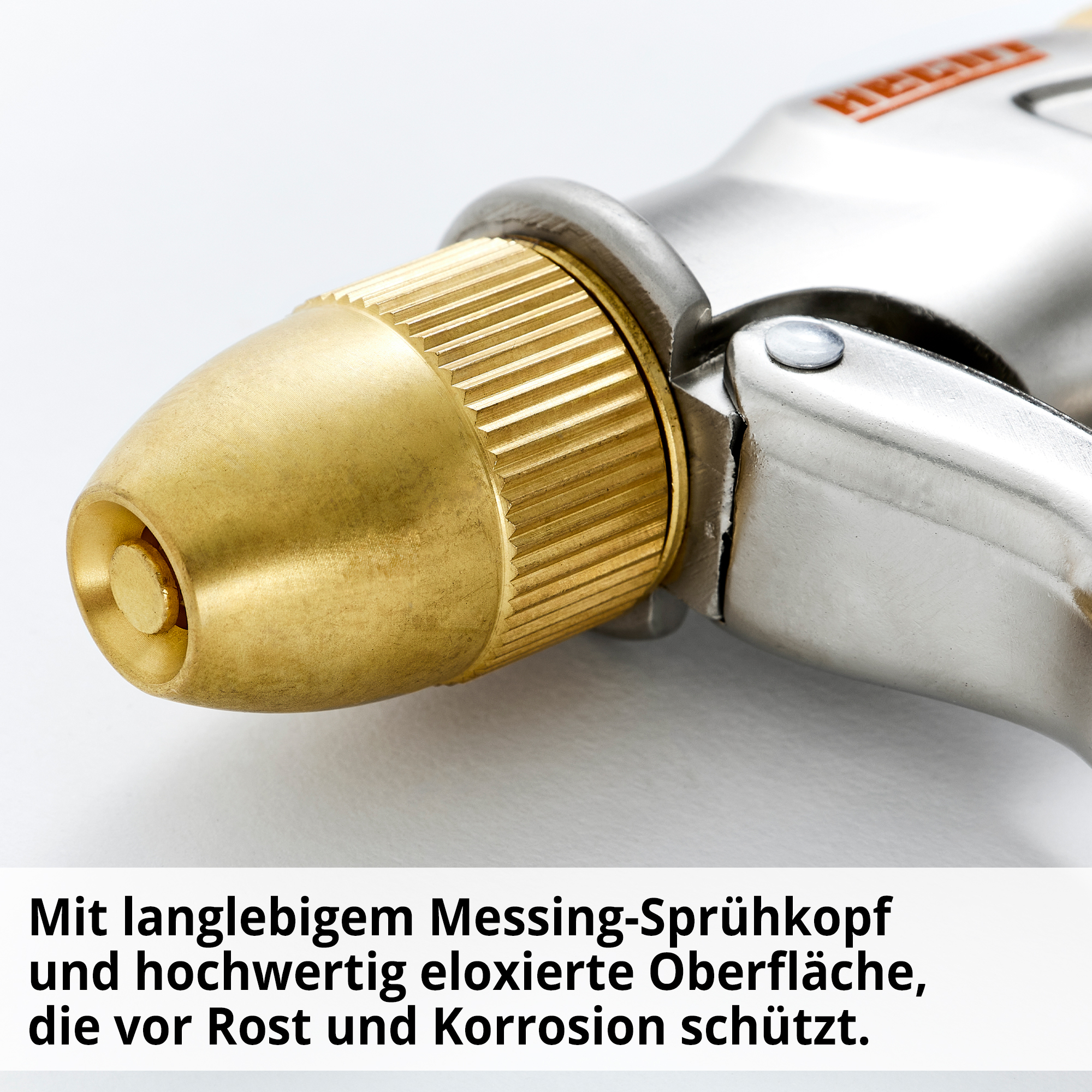Hecht Gartenbrause robuster Messing-Sprühkopf geschützt vor Rost und Korrosion 