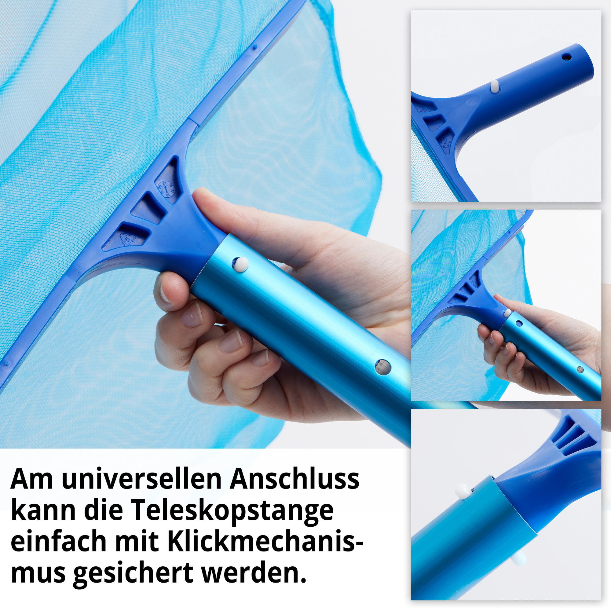 HECHT Bodenkescher-Set »060308« Mit universellem Anschluss HECHT Bodenkescher-Set »060308« Mit universellem Anschluss