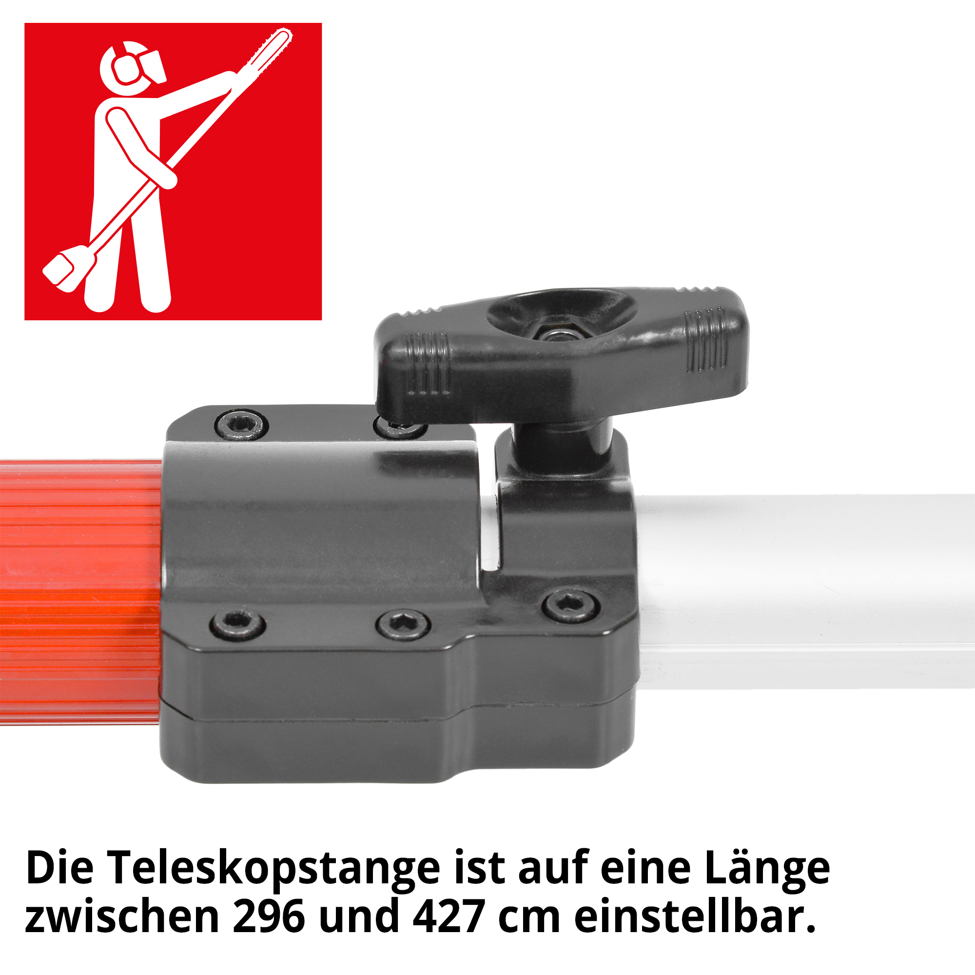HECHT Benzin Hochentaster 9260 Hochentaster mit langer Teleskopstange