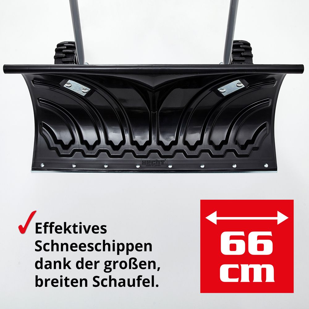 HECHT Schneeschieber 661 GT Schneeschieber mit breitem Räumblatt