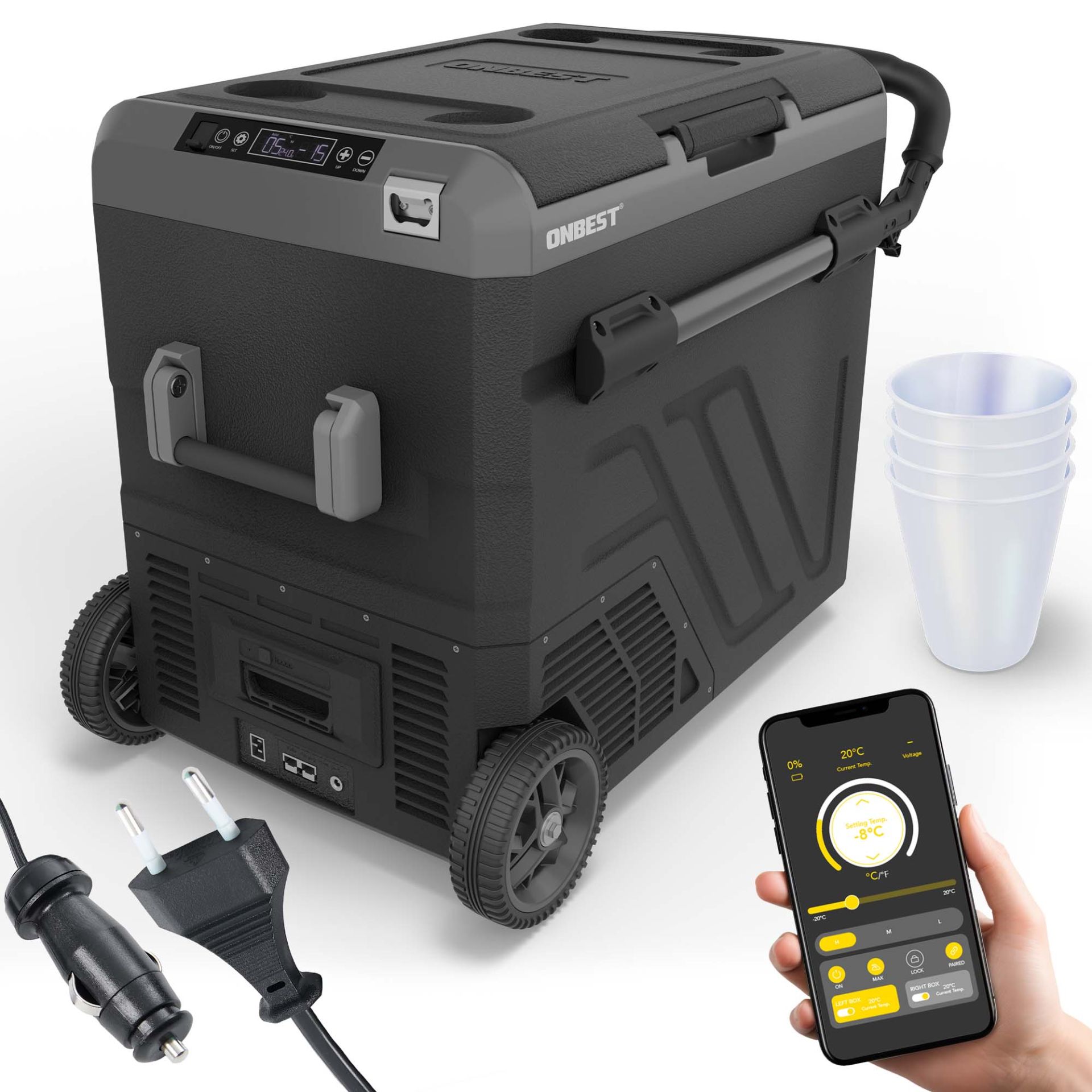 ONBEST; Kompressor Kühlbox 60 Liter; Artikelnummer 44544