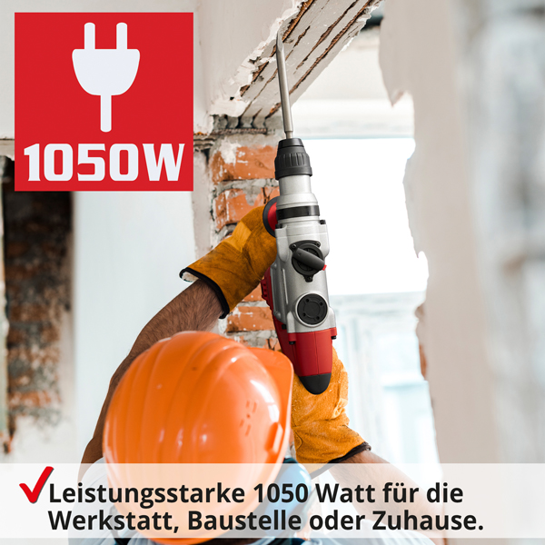 Bohrhammer; Leistungsstark mit 1050 Watt