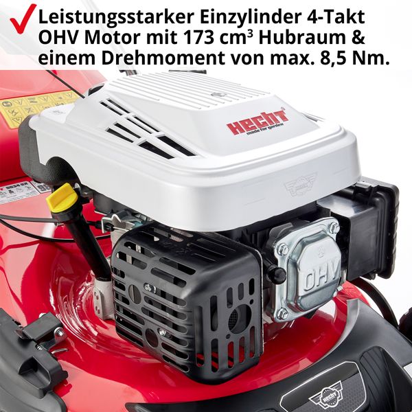 HECHT Benzin Rasenmäher »5534 SX« Benzin Rasenmäher mit leistungsstarkem Motor