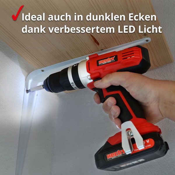 HECHT Akkuschrauber »1278« Akkuschrauber mit LED-Licht für eine universelle Verwendung