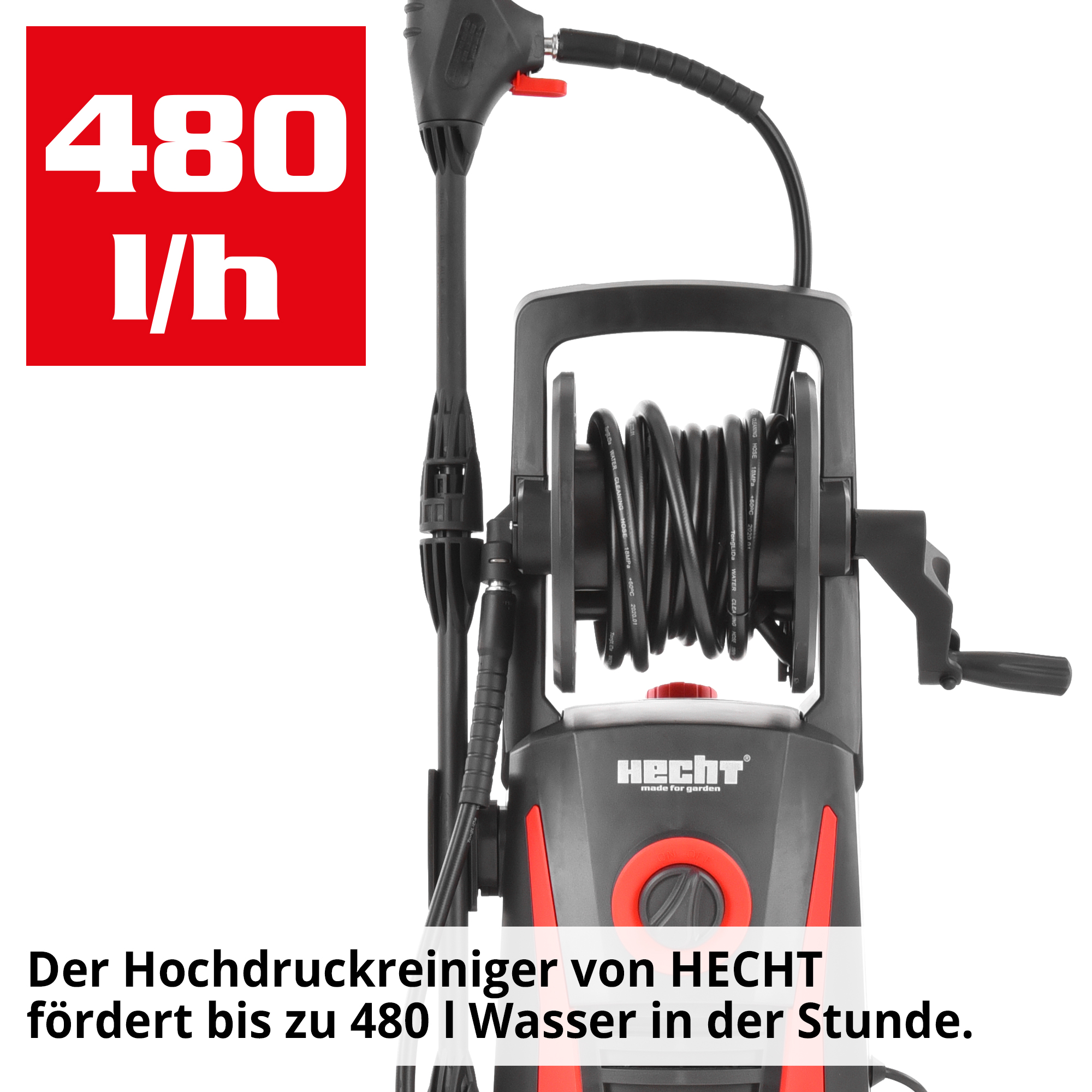 HECHT Hochdruckreiniger »323« Elektrischer Hochdruckreiniger mit hoher Fördermenge