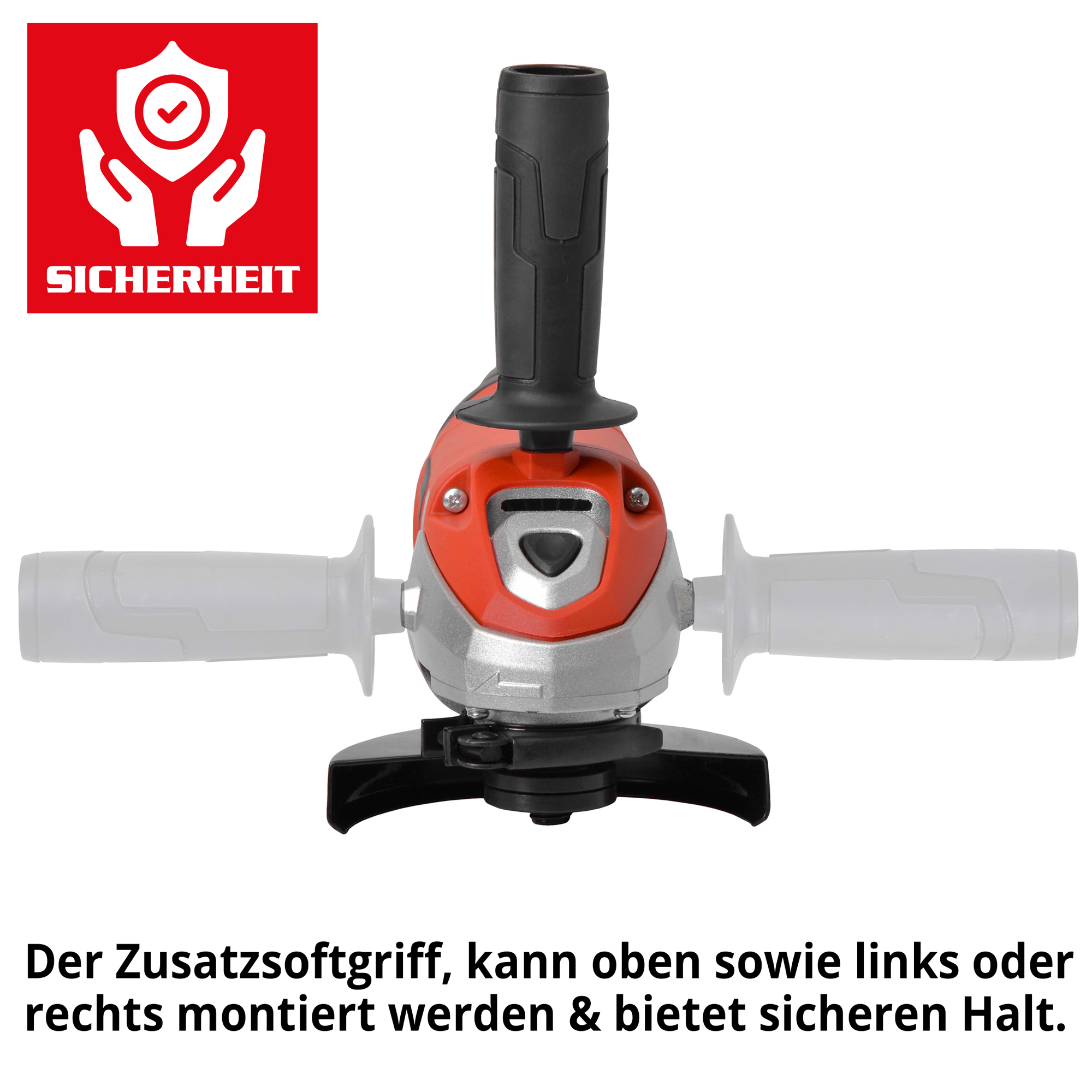 Trennschleifer; Zusatzhandgriff links, rechts oder oben montierbar