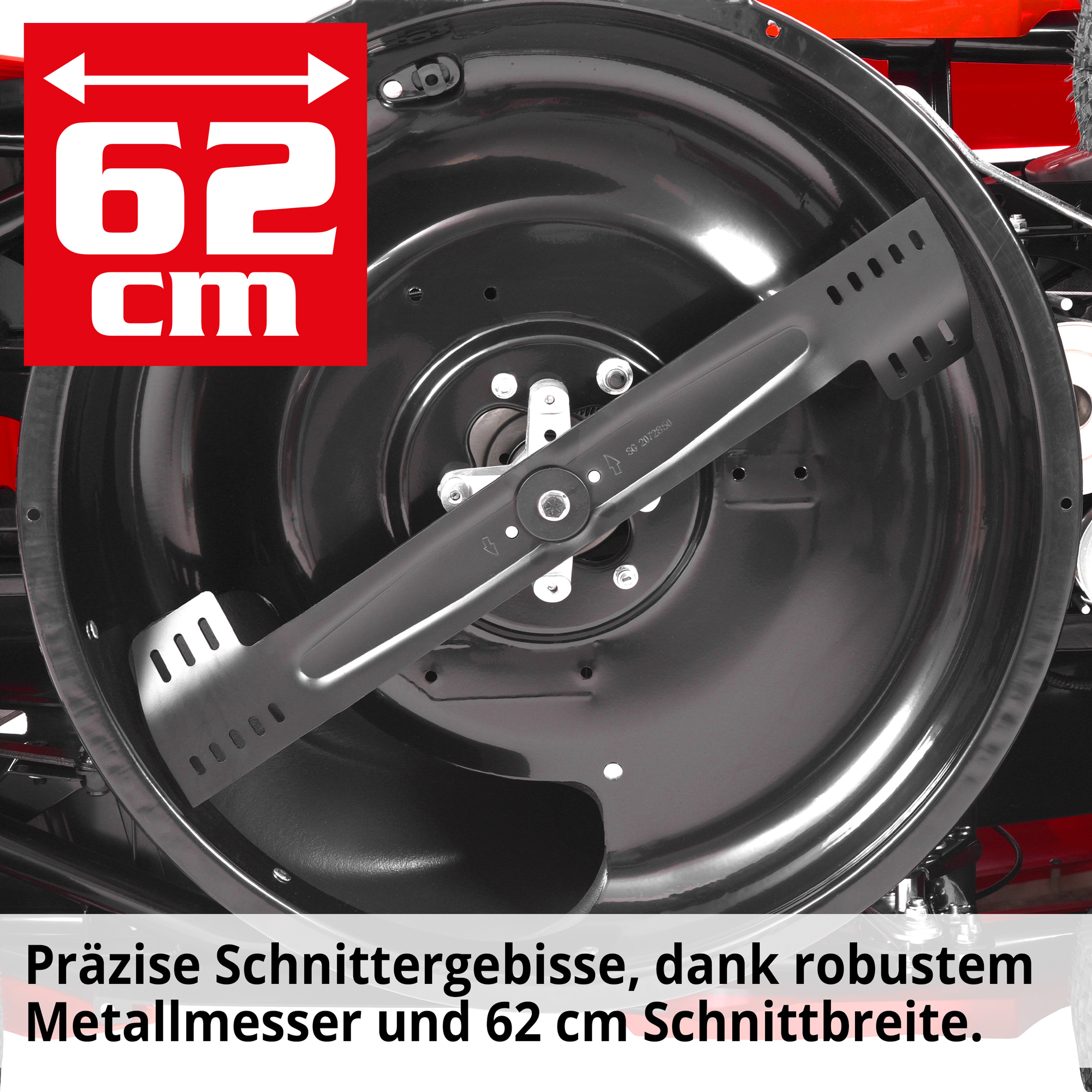 Hecht Benzin-Aufsitzmäher mit 62 cm Schnittbreite für das ideale Ergebnis 