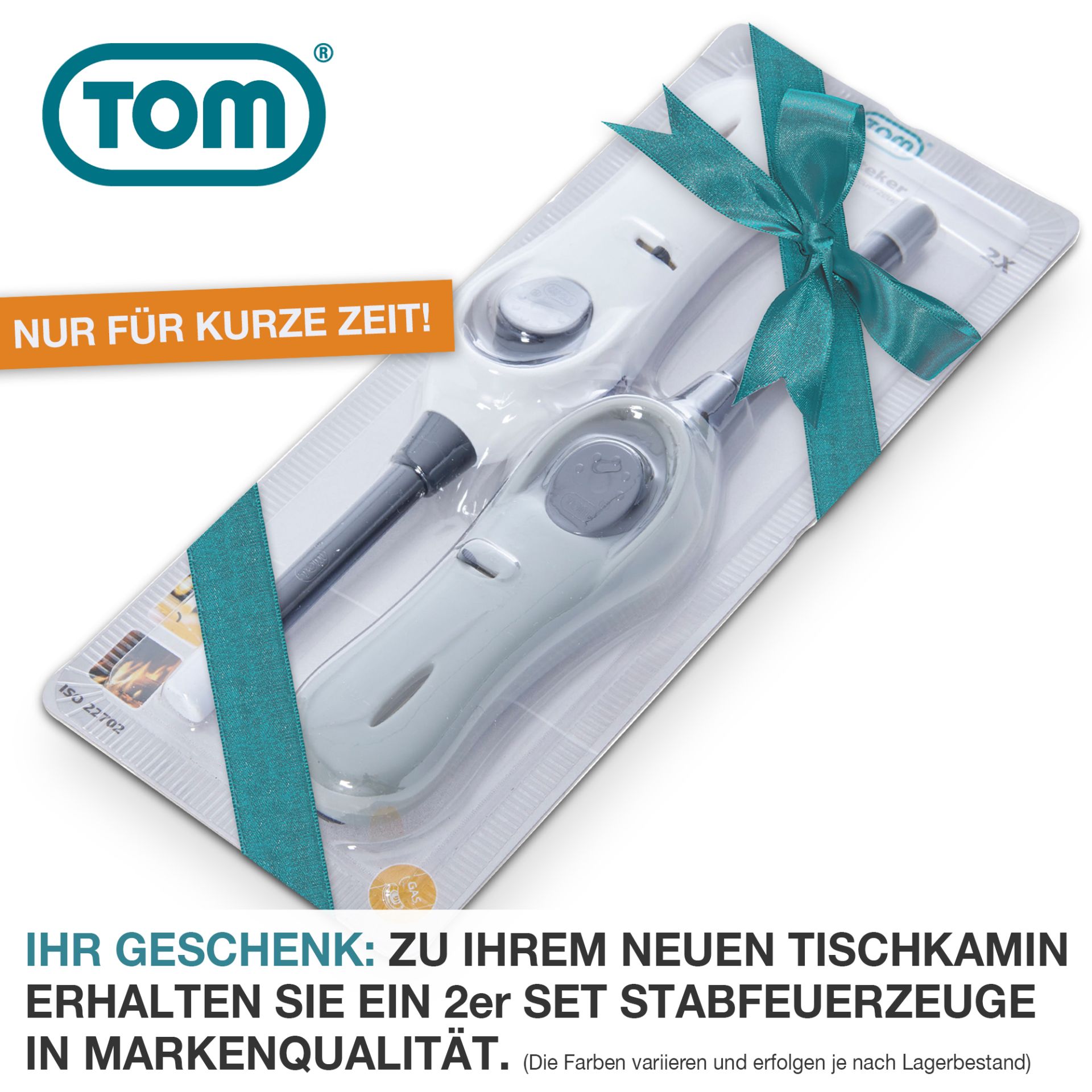 43924-galeriebild_2 TOM Tischkamin Eckig; inklusive zwei Stabfeuerzeugen