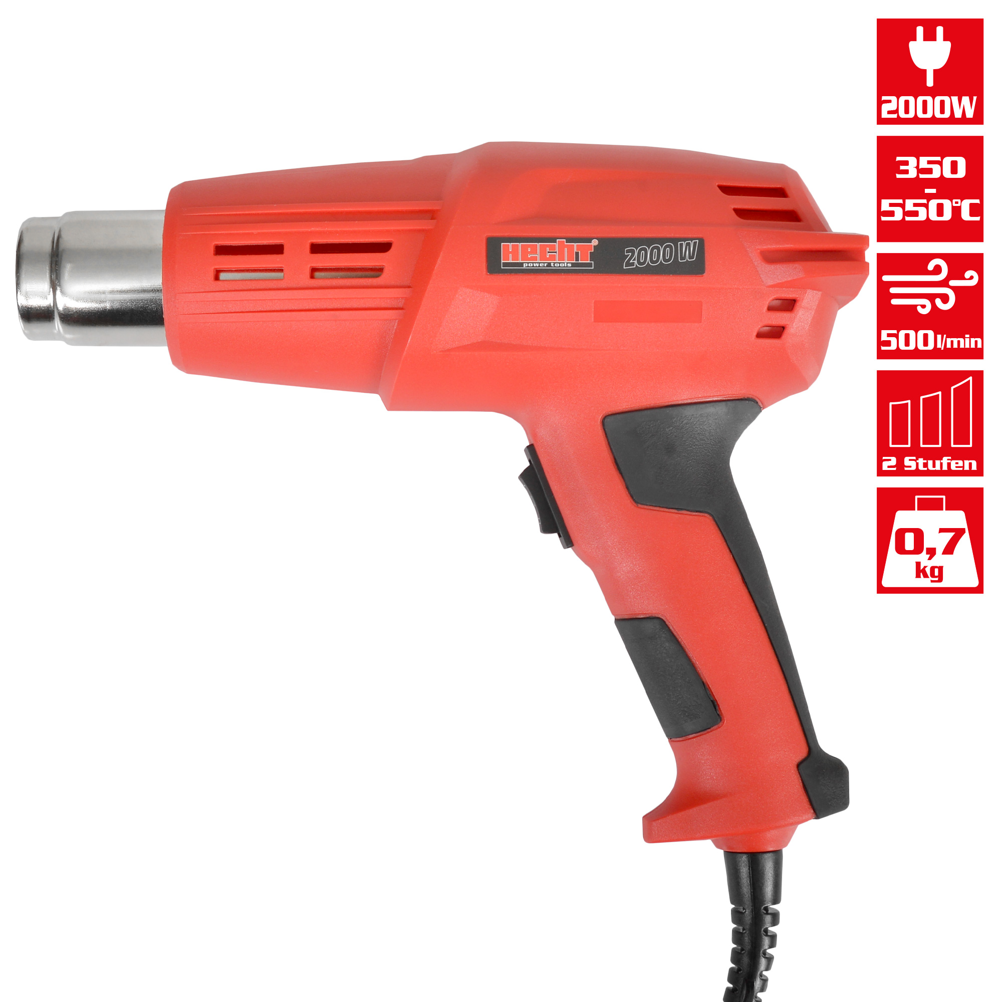 HECHT Heißluftgebläse »2022« Heißluftgebläse für empfindliche Materialien geeignet HECHT Heißluftgebläse »2022« Heißluftgebläse für empfindliche Materialien geeignet