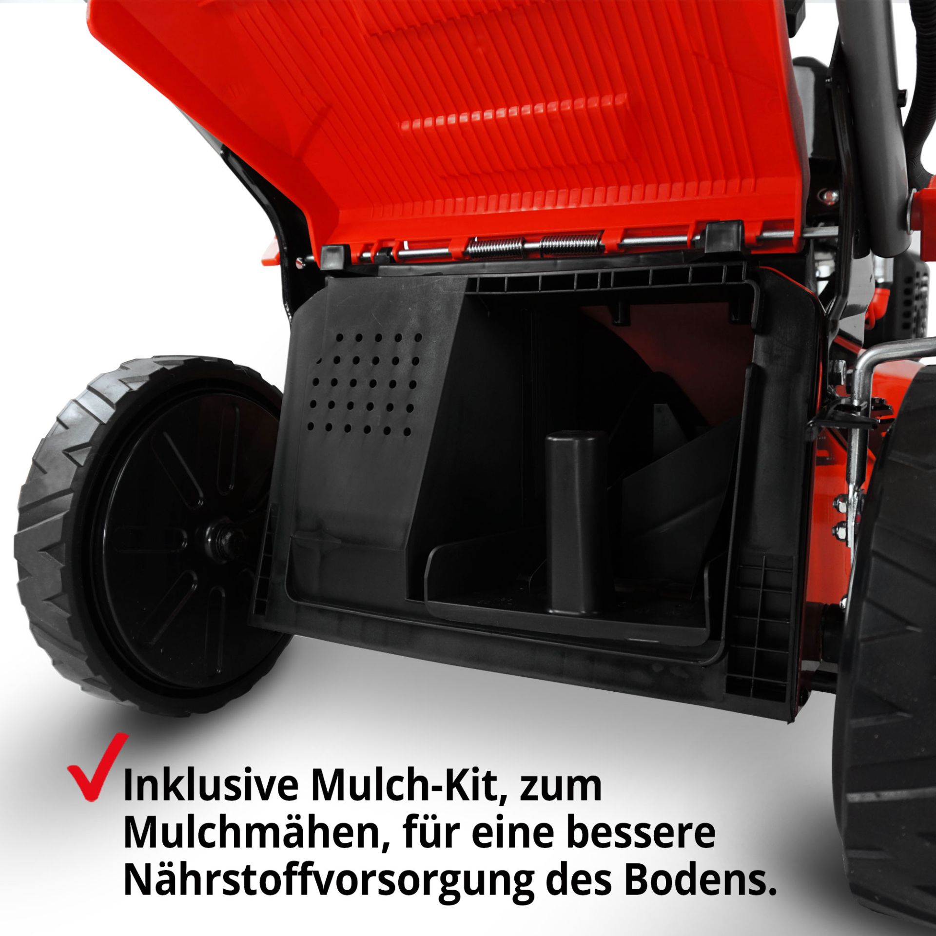 Benzin-Rasenmäher Inklusive Mulch-kit für eine bessere Nährstoffvorsorgung  