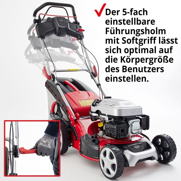 HECHT Benzin-Rasenmäher 548 SW Benzin-Rasenmäher mit verstellbarem Führungsholm