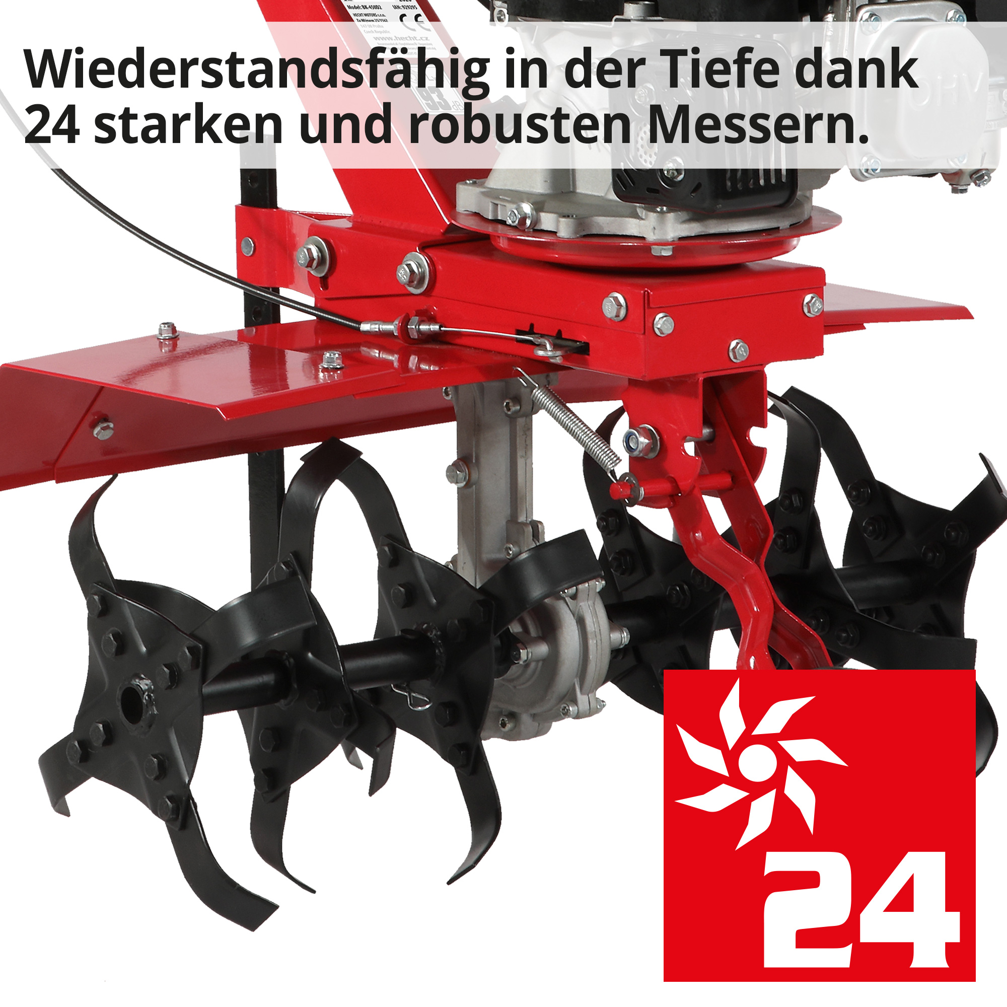 Gartenhacke; 24 starke und robuste Messer