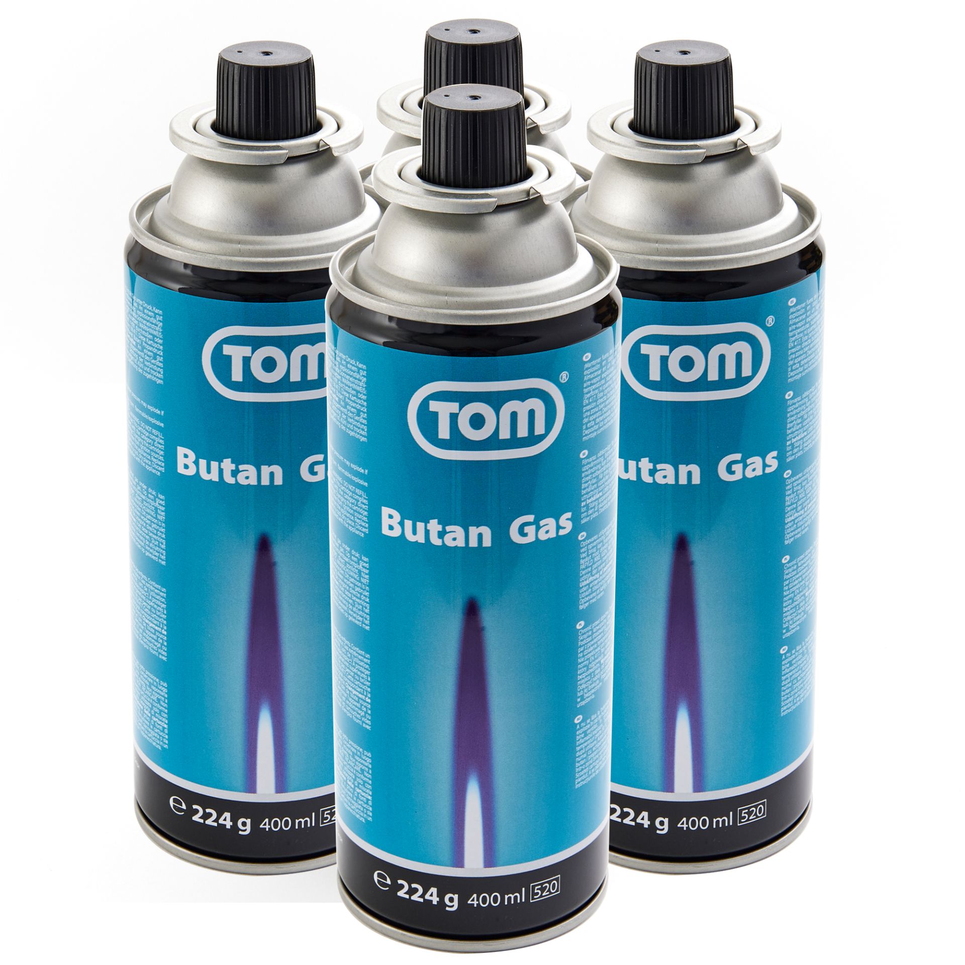 CG-227 TOM Butan Gas 227g Dose 4 Stück