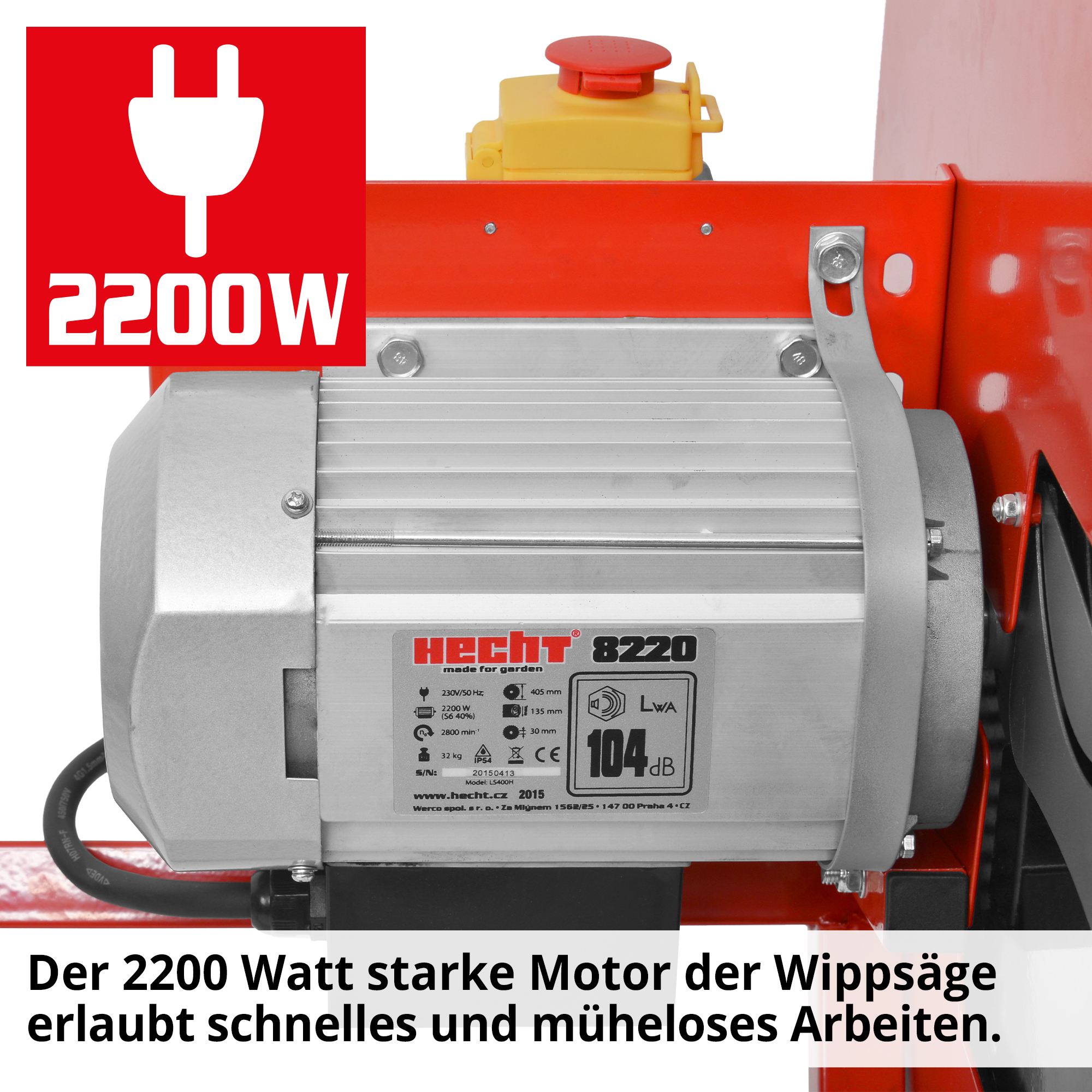 HECHT Wippkreissäge 8220 Wippenkreissäge mit leistungsstarkem Elektro-Motor