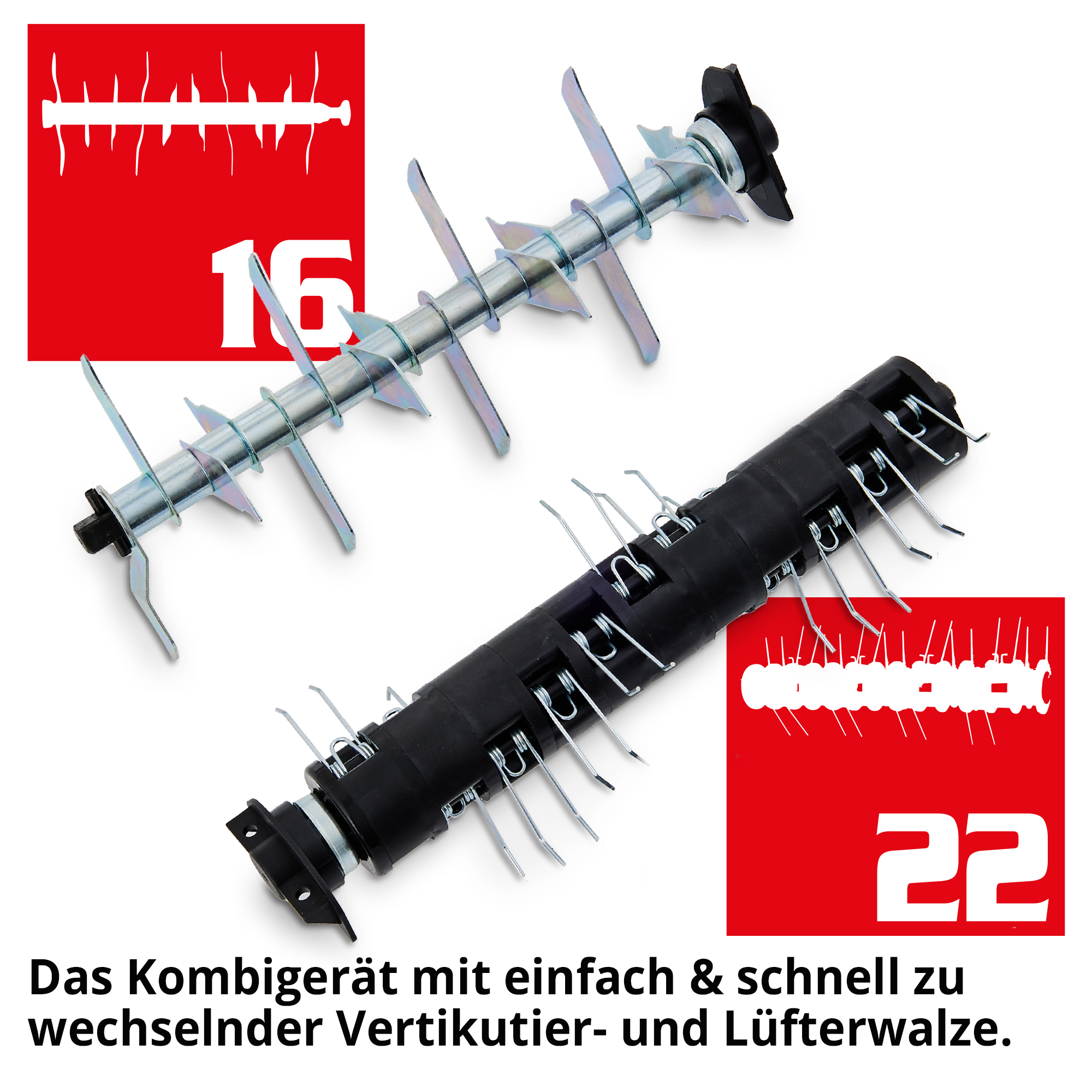 HECHT Elektro Vertikutierer »1999« Elektro Vertikutierer mit verschiedenen Walzen