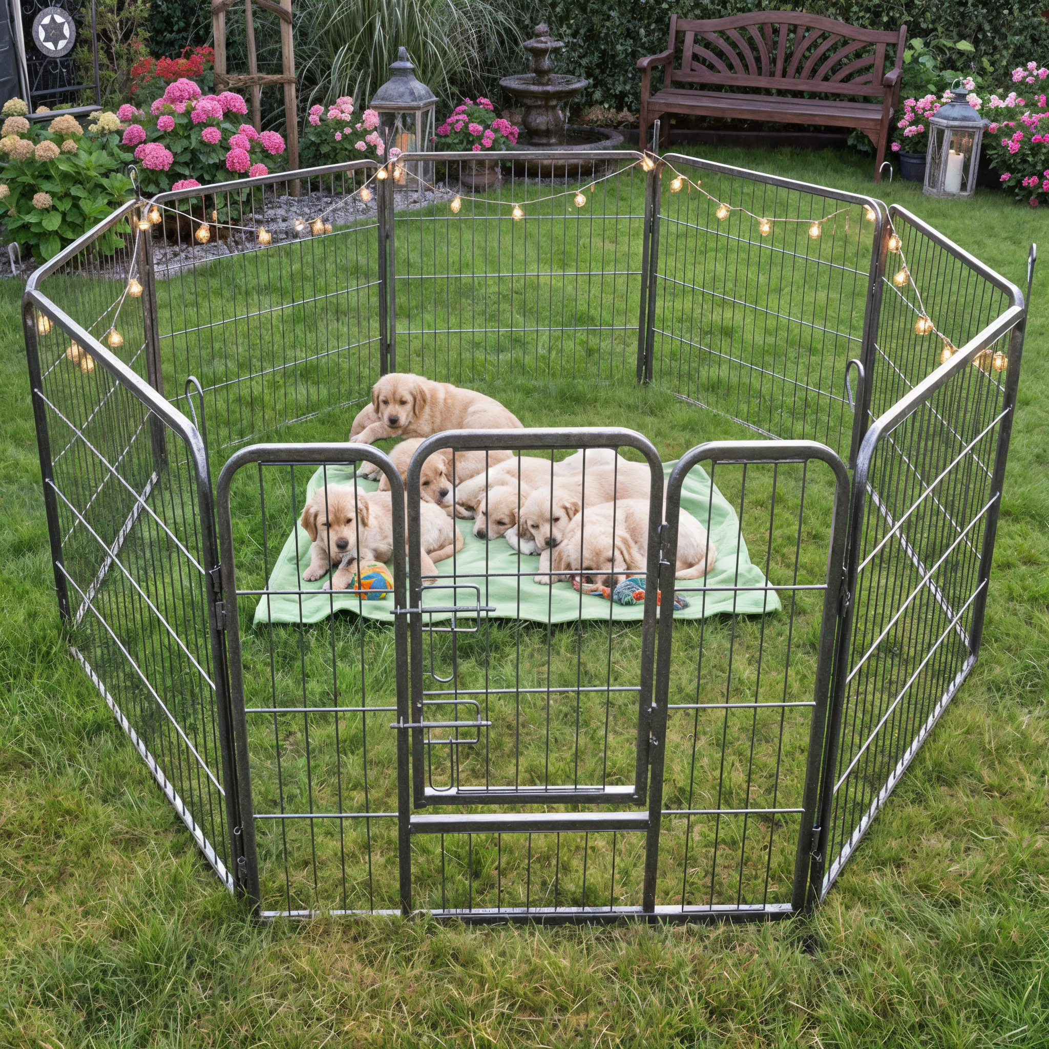 zooprinz Welpenauslauf XL mit 8 Elementen à 76,5 cm Breite zooprinz Welpenauslauf XL mit 8 Elementen à 76,5 cm Breite