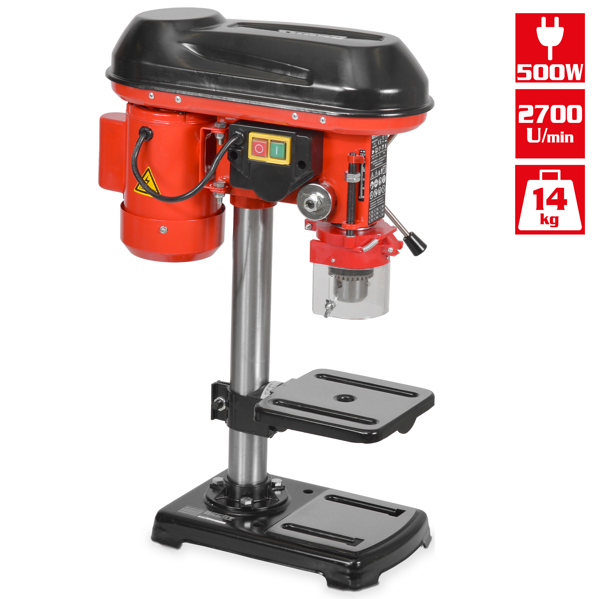 Tischbohrmaschine Säulenbohrmaschine 500W (Dieses Bild wurde mit Hilfe von KI generiert.)