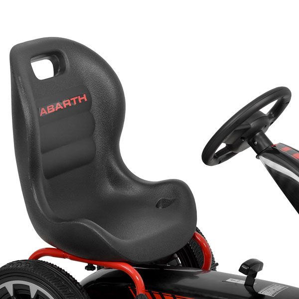 ABARTH Tretkart Black Tretkart mit sicherer Sitzschale
