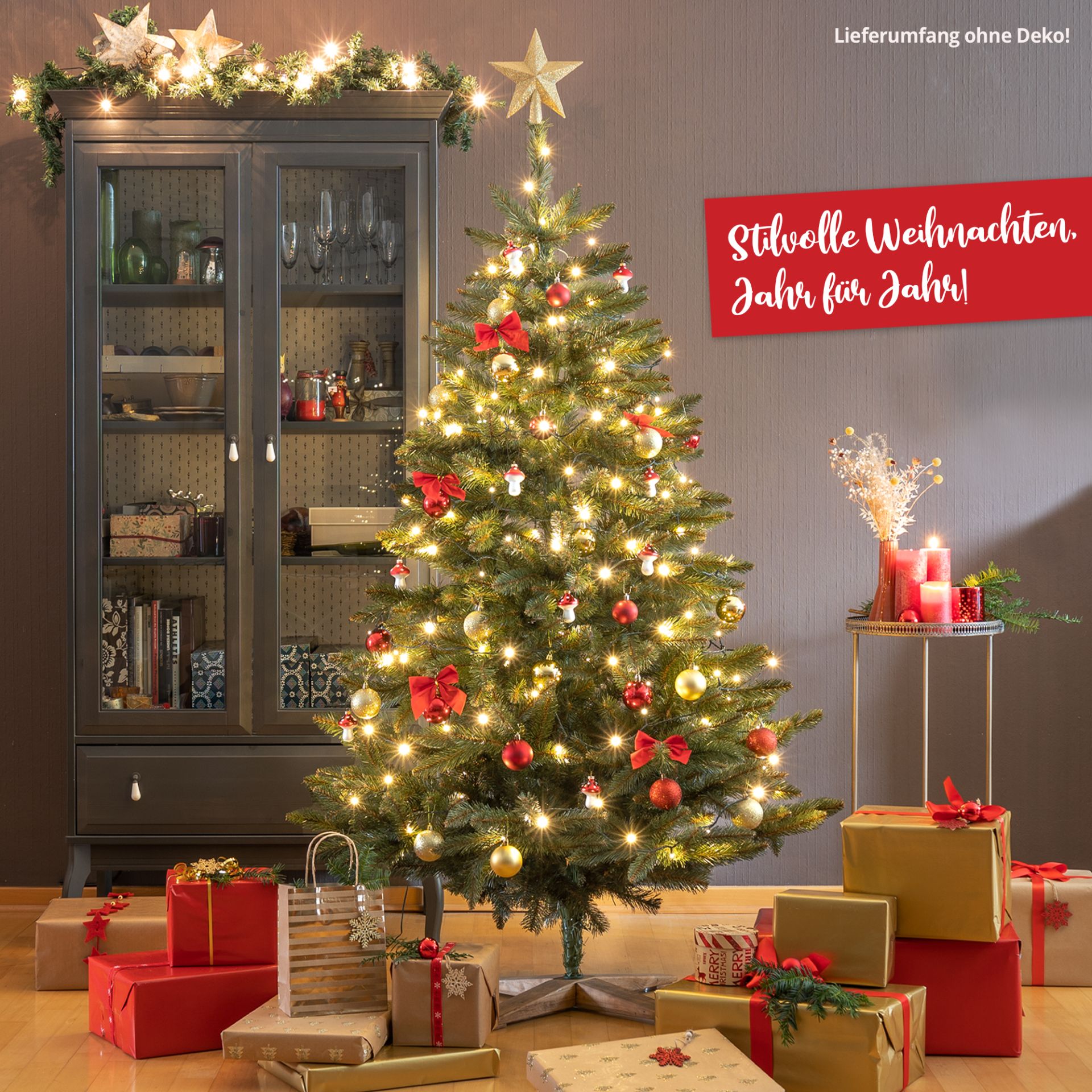 Weihnachtsbaum Classic 1,80 Meter - Stilvolle Weihnachten Jahr für Jahr