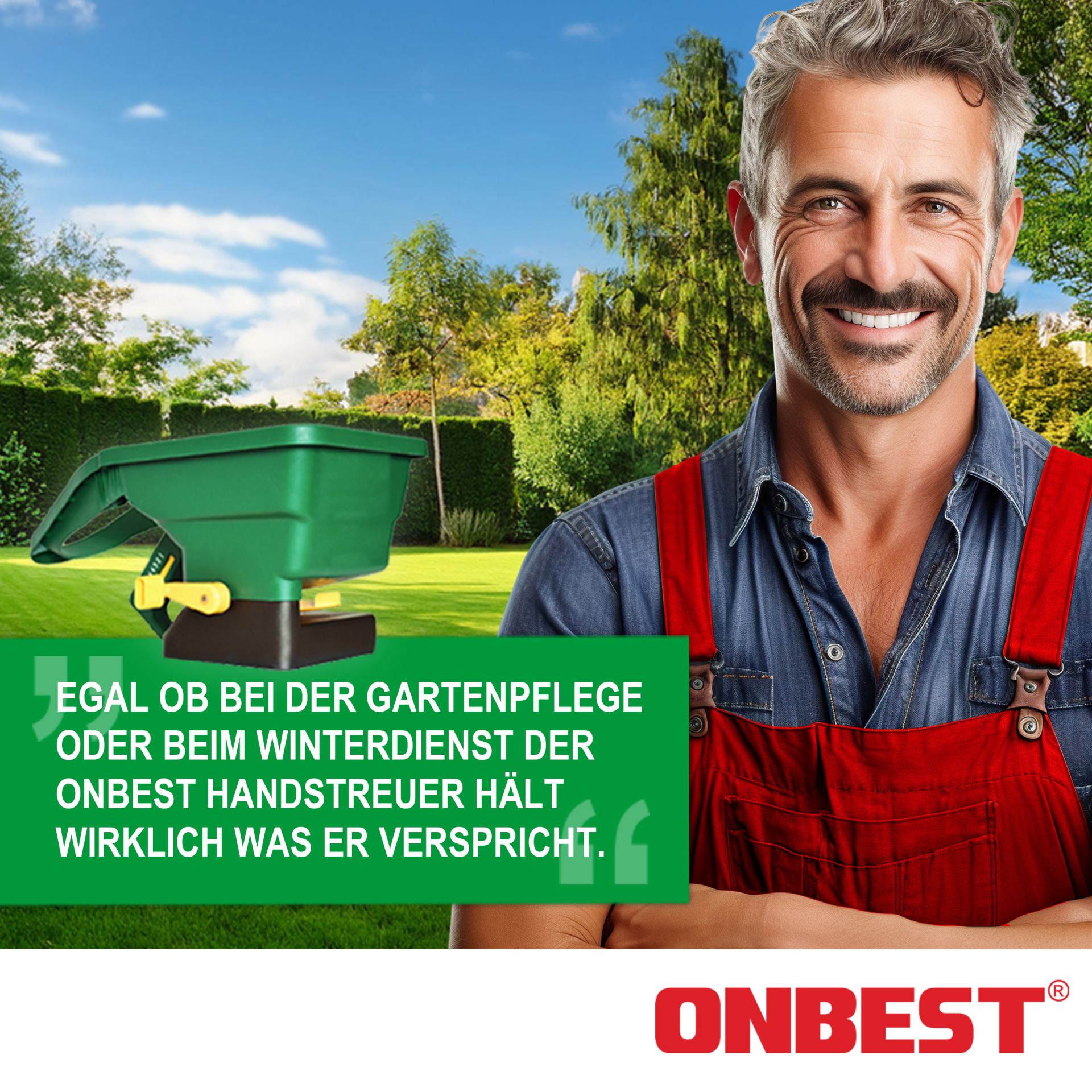 Handstreuer HS30 - Ideal für die Gartenpflege oder den Winterdienst