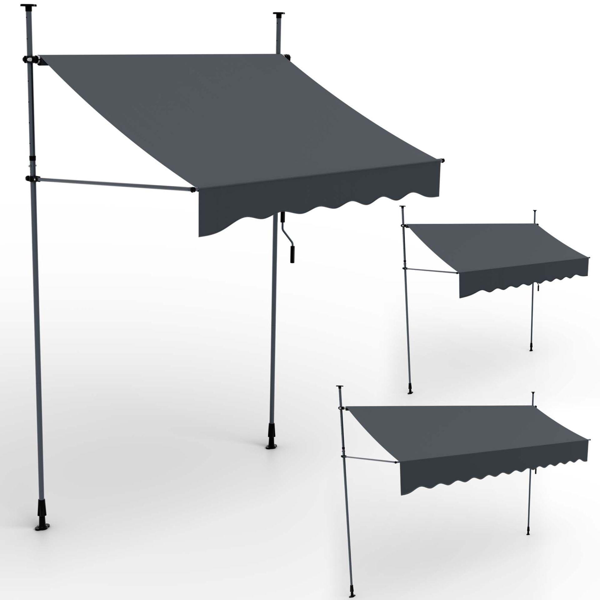 Balkonmarkise M Anthrazit - In verschiedenen Größen erhältlich