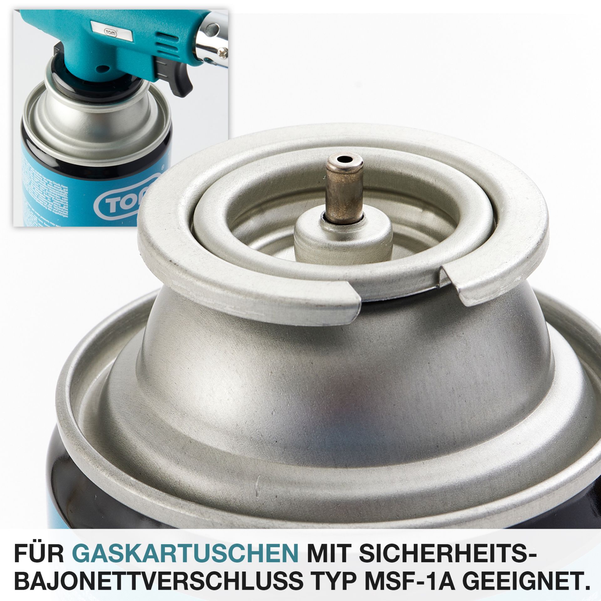 TOM Lötbrenner GB-227 für Gaskartuschen mit Bajonettverschluss