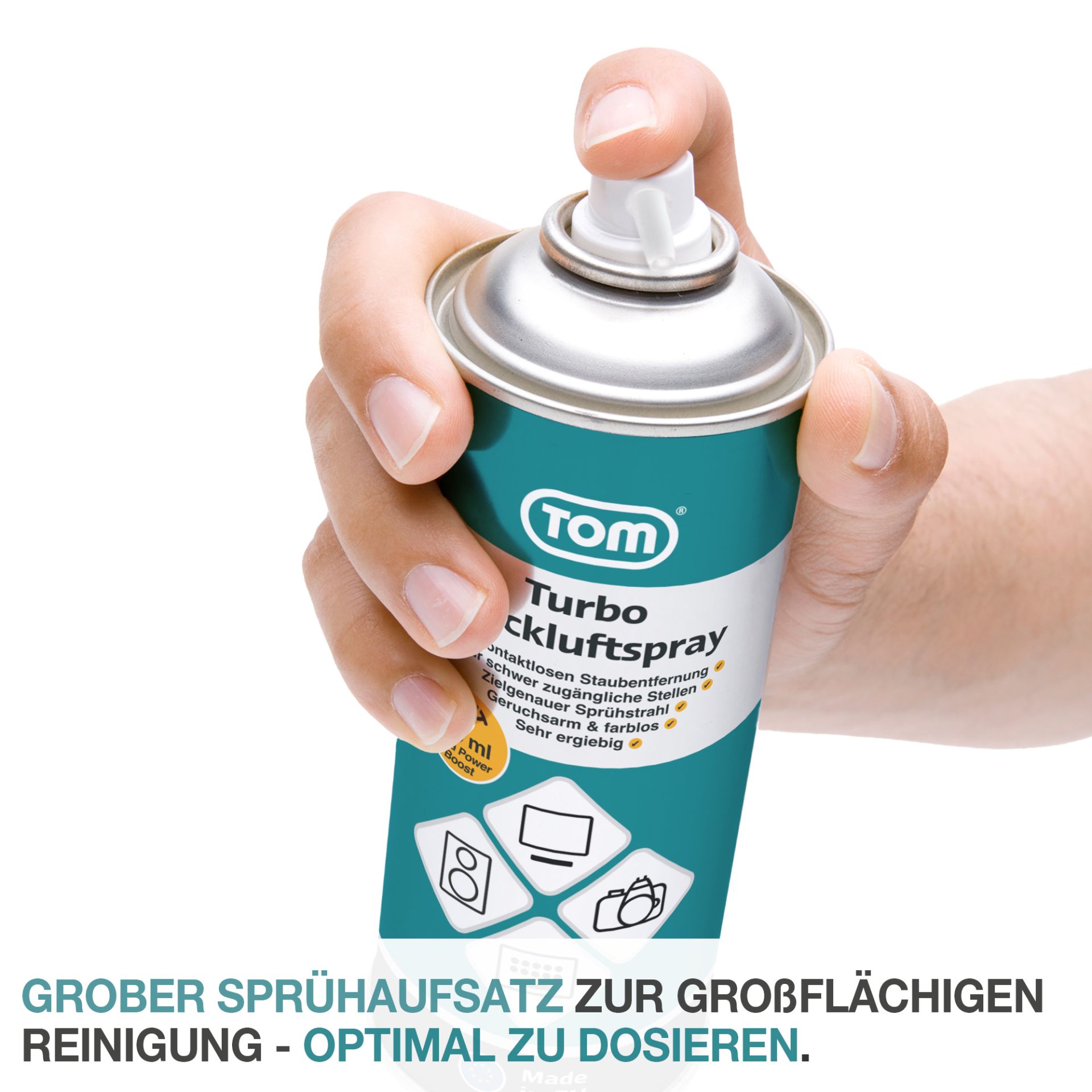 OM Druckluftspray PS-420; Grober Sprühaufsatz zur großflächigen Reinigung