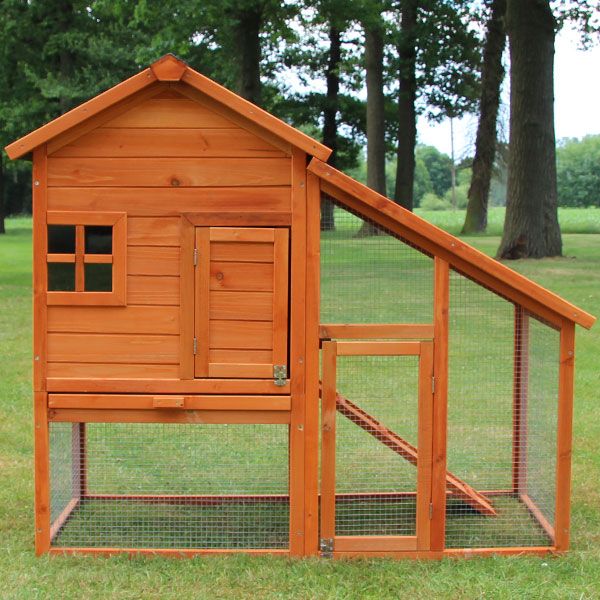 zooprinz Hasenstall Bauernhaus aus Massivholz und mehrstöckig 