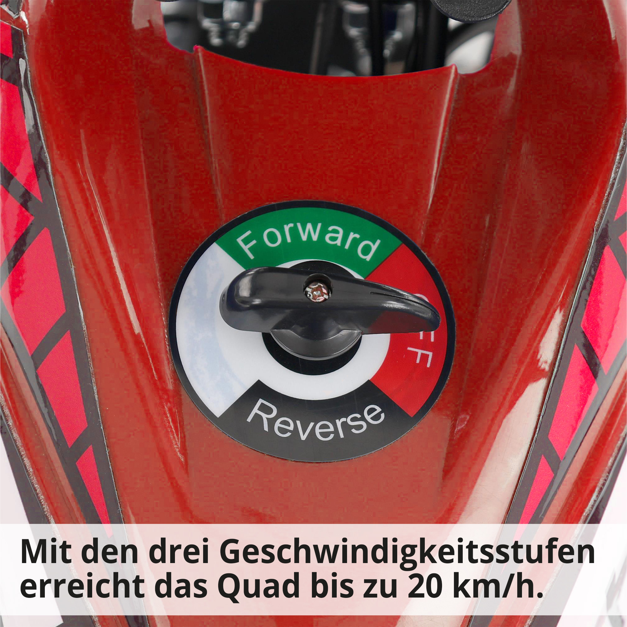 Hecht 54100 Rot QUAD mit 3 Geschwindigkeitsstufen bis zu 20km/h