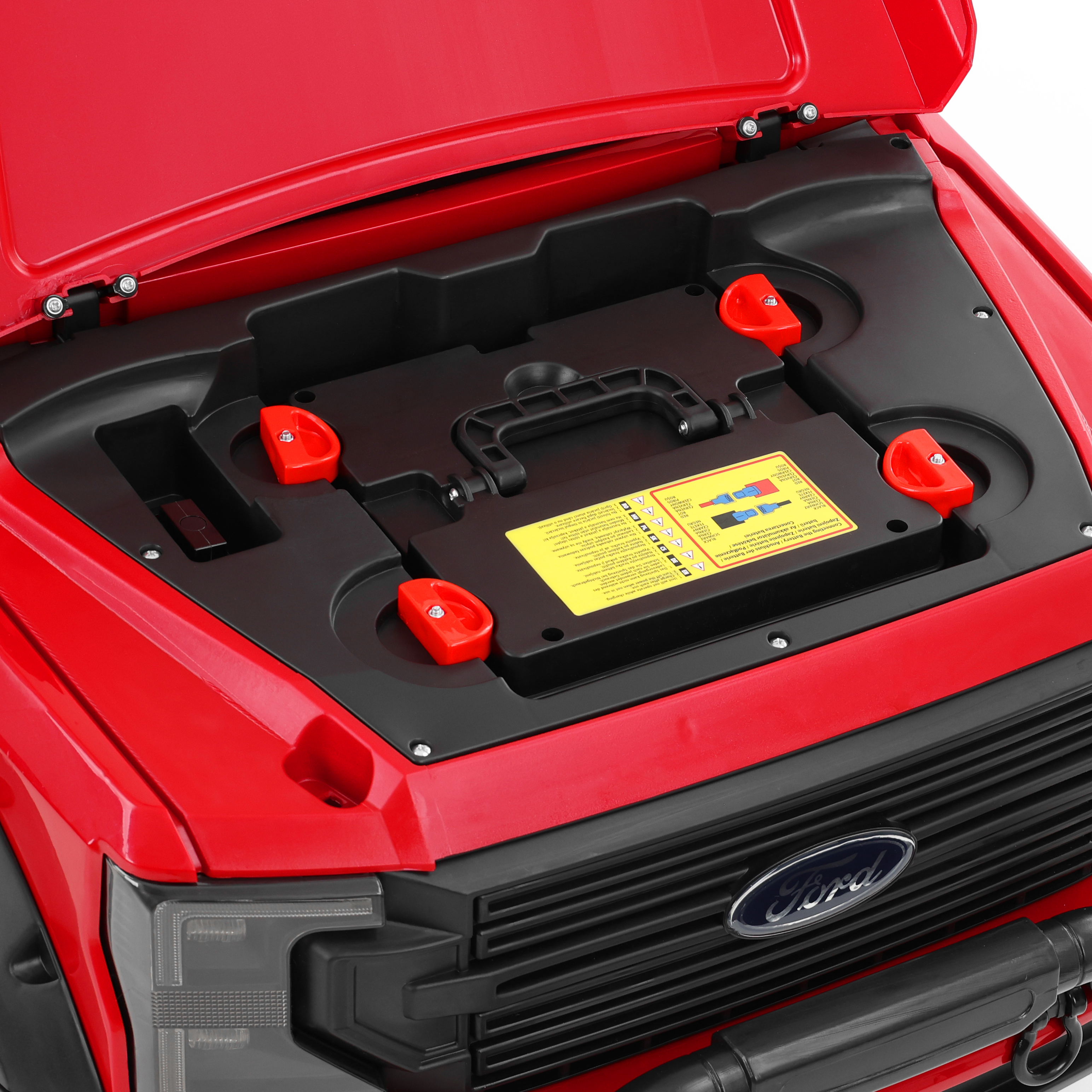 Akku Elektroauto HECHT Ford F450 RED Pick-up mit lizenziertem Ford-Design