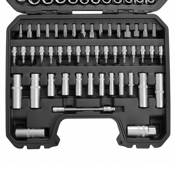HECHT Knarrenkasten-Set »94-teilig« Knarrenkasten mit vielen Bits und Adapter