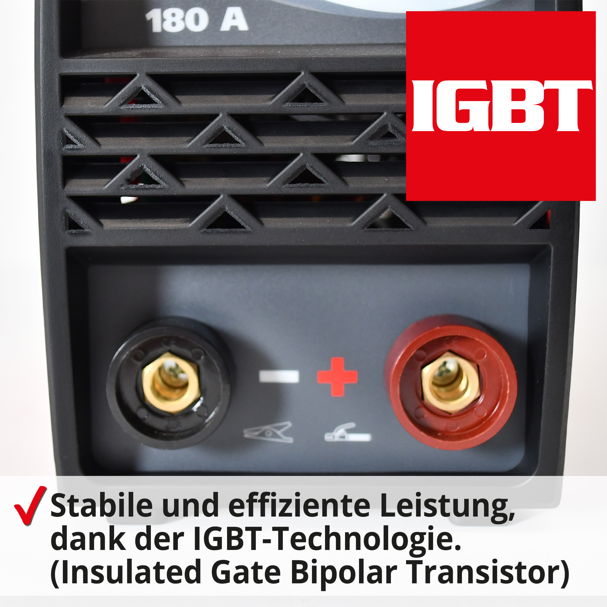 Hecht 1828 MMA Inverter Schweißgerät mit stabiler und effizienter Leistung, dank der IGBT-Technologie