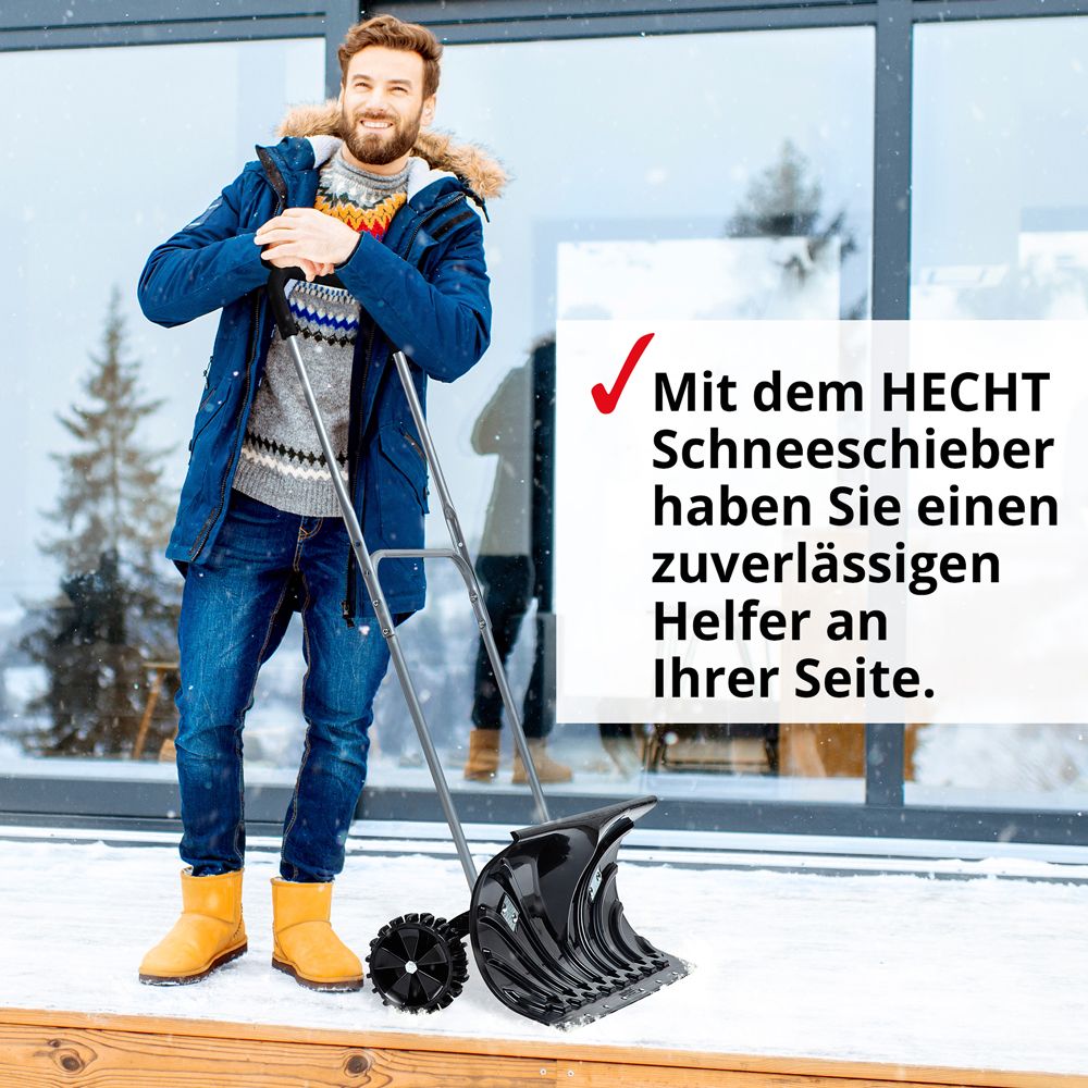 HECHT Schneeschieber 661 GT Schneeschieber für effizienten Winterdienst