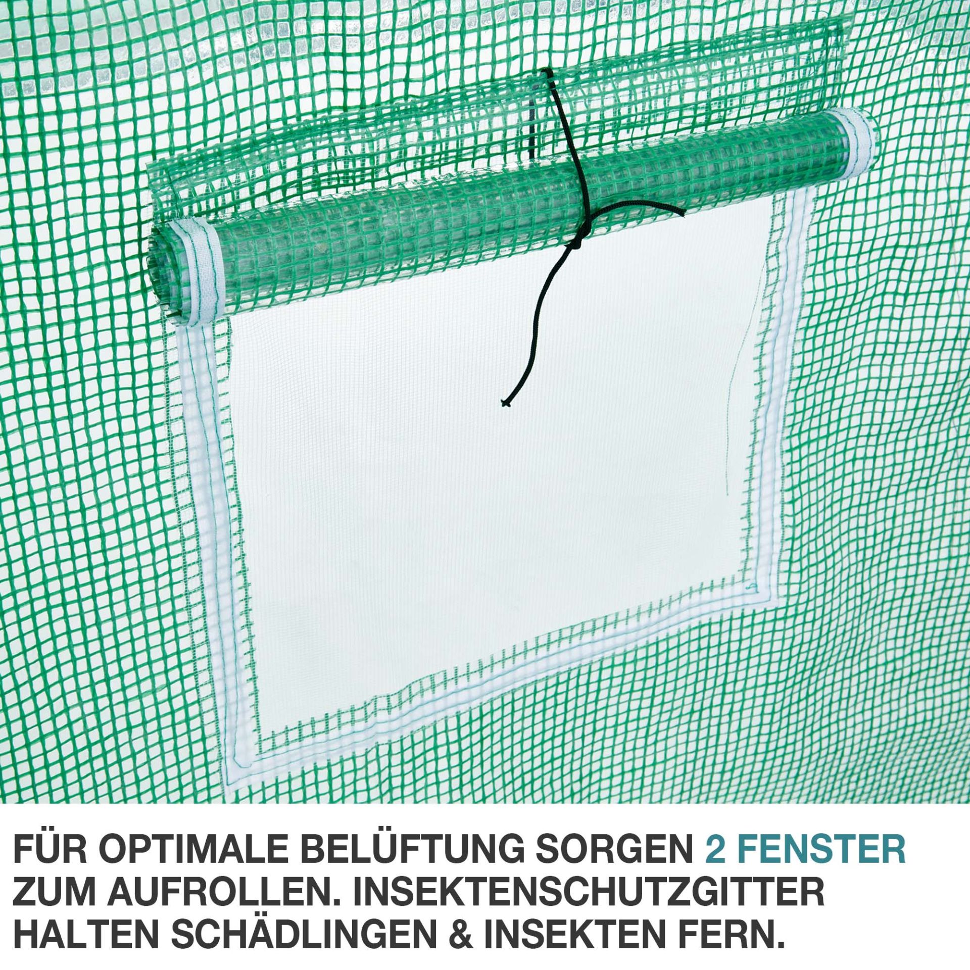 TOM Tomaten Gewächshaus GH-160; 2 Fenster mit Insektenschutzgitter