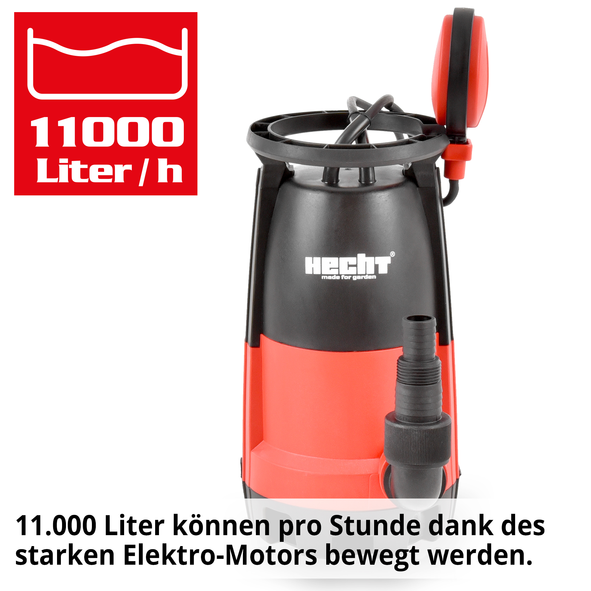 Tauchpumpe; 11000 Liter pro Stunde Tauchpumpe; 11000 Liter pro Stunde