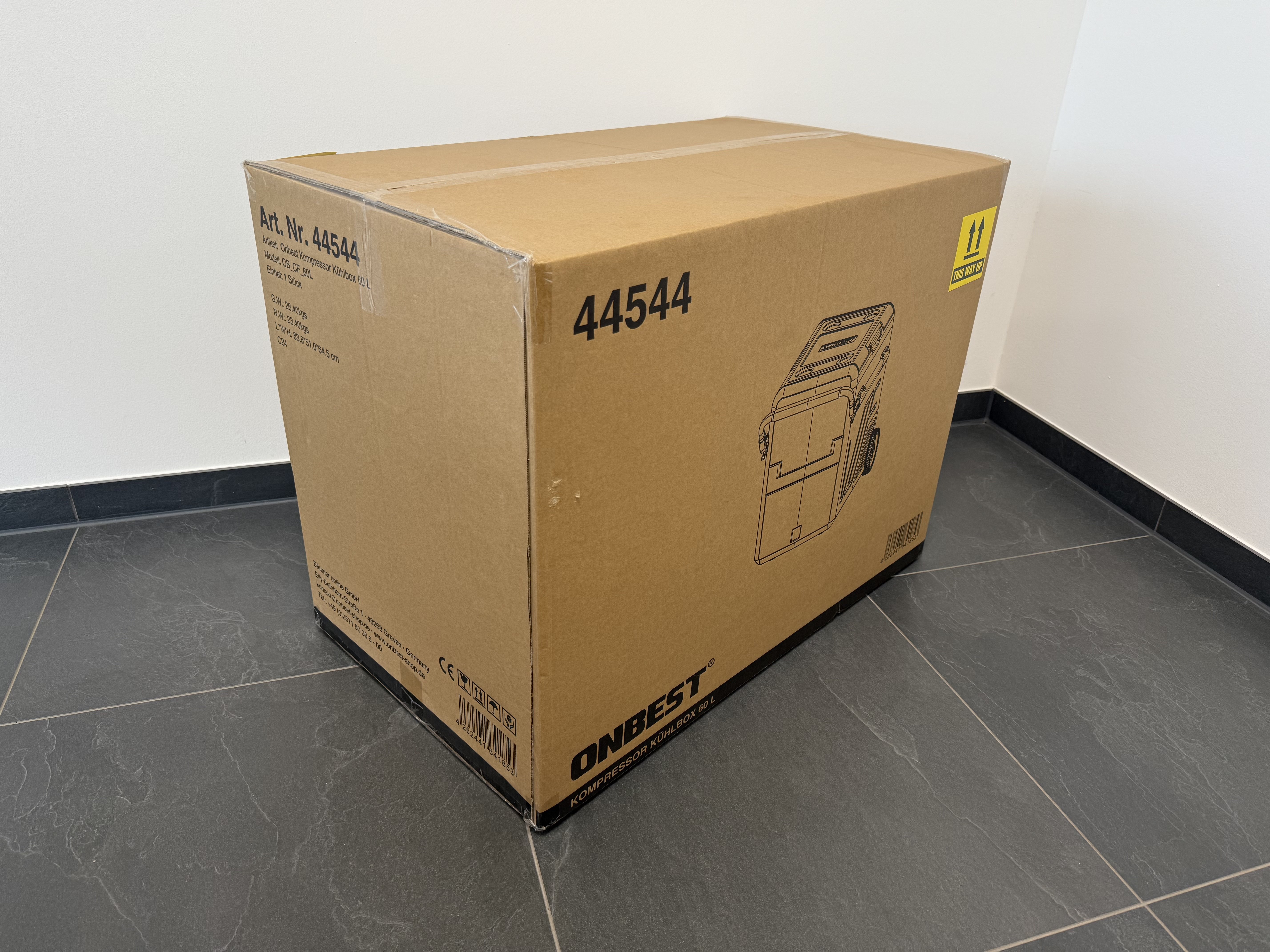 Versandkarton Kompressor Kühlbox