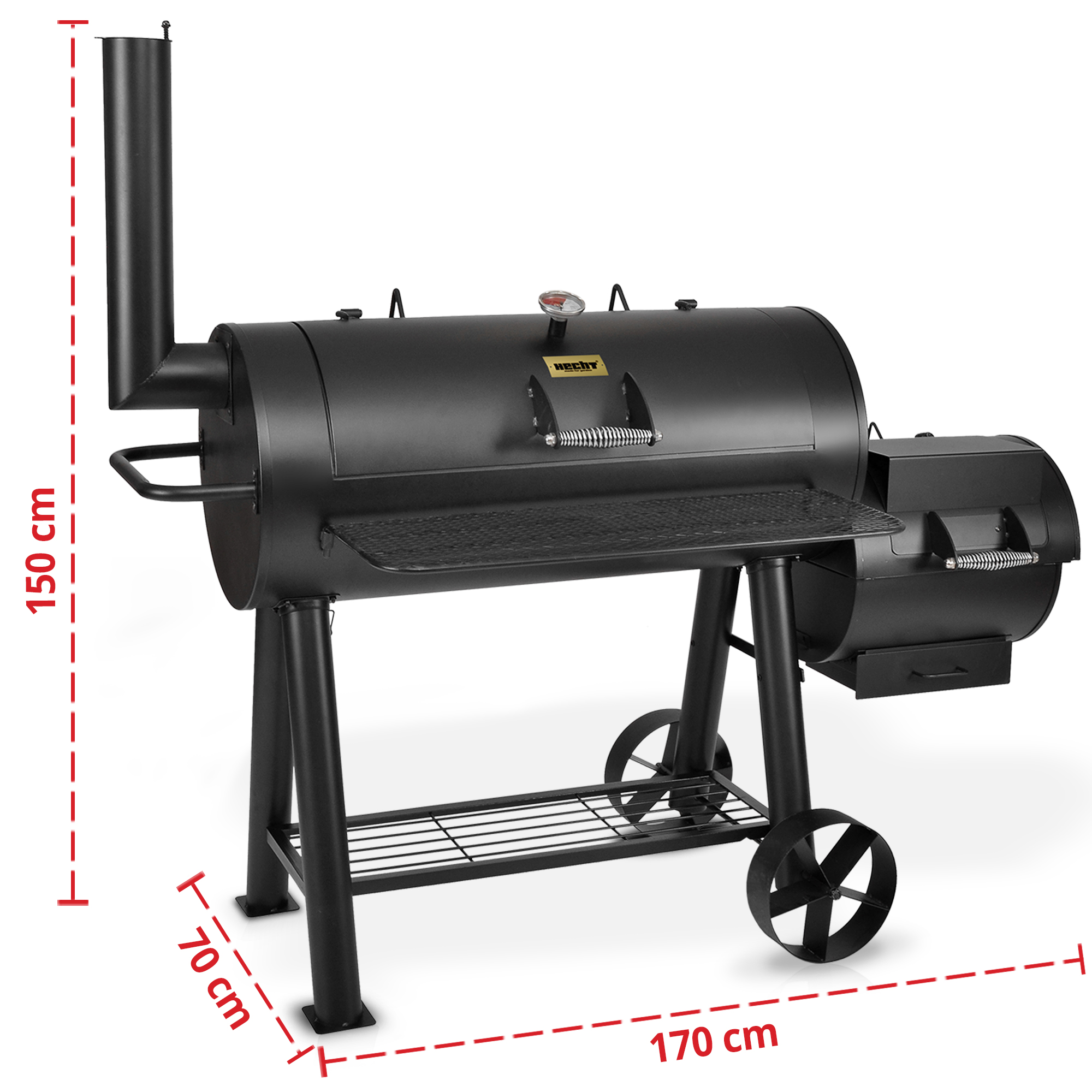 HECHT XXL Smoker Grill »Sentinel Max« Größe und Maße