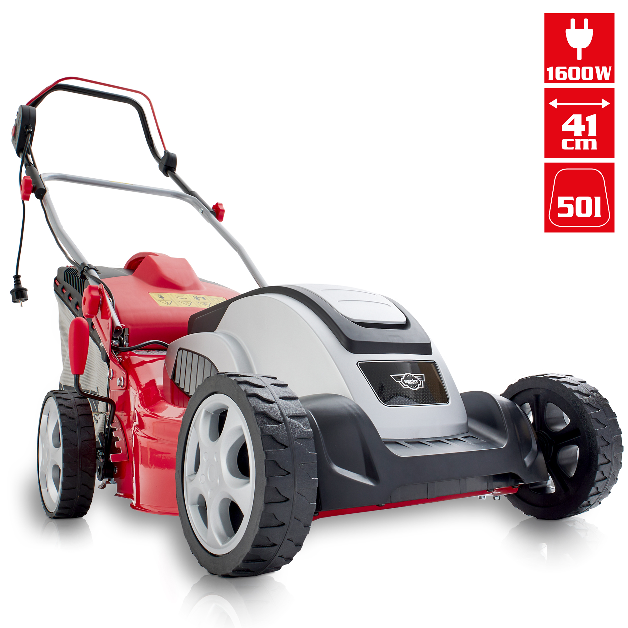 Hecht Elektro-Rasenmäher mit 1600 Watt Elektro-Motor 