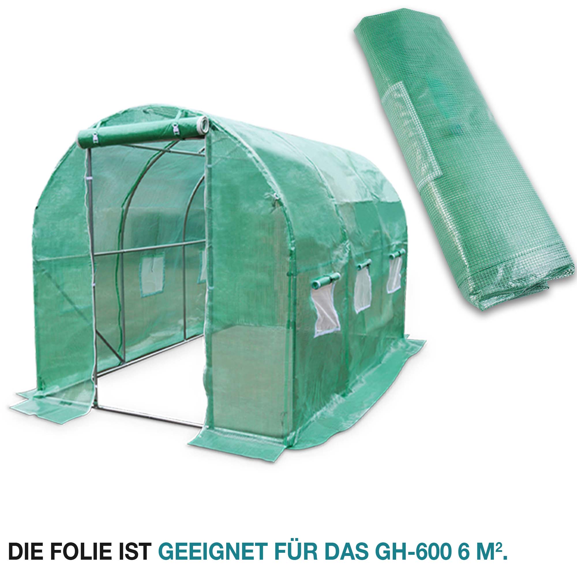 Ersatzfolie GH-1800 – 6 qm Fläche – Hochwertiges Material – Robuste Verarbeitung – Schutz vor Witterungseinflüssen