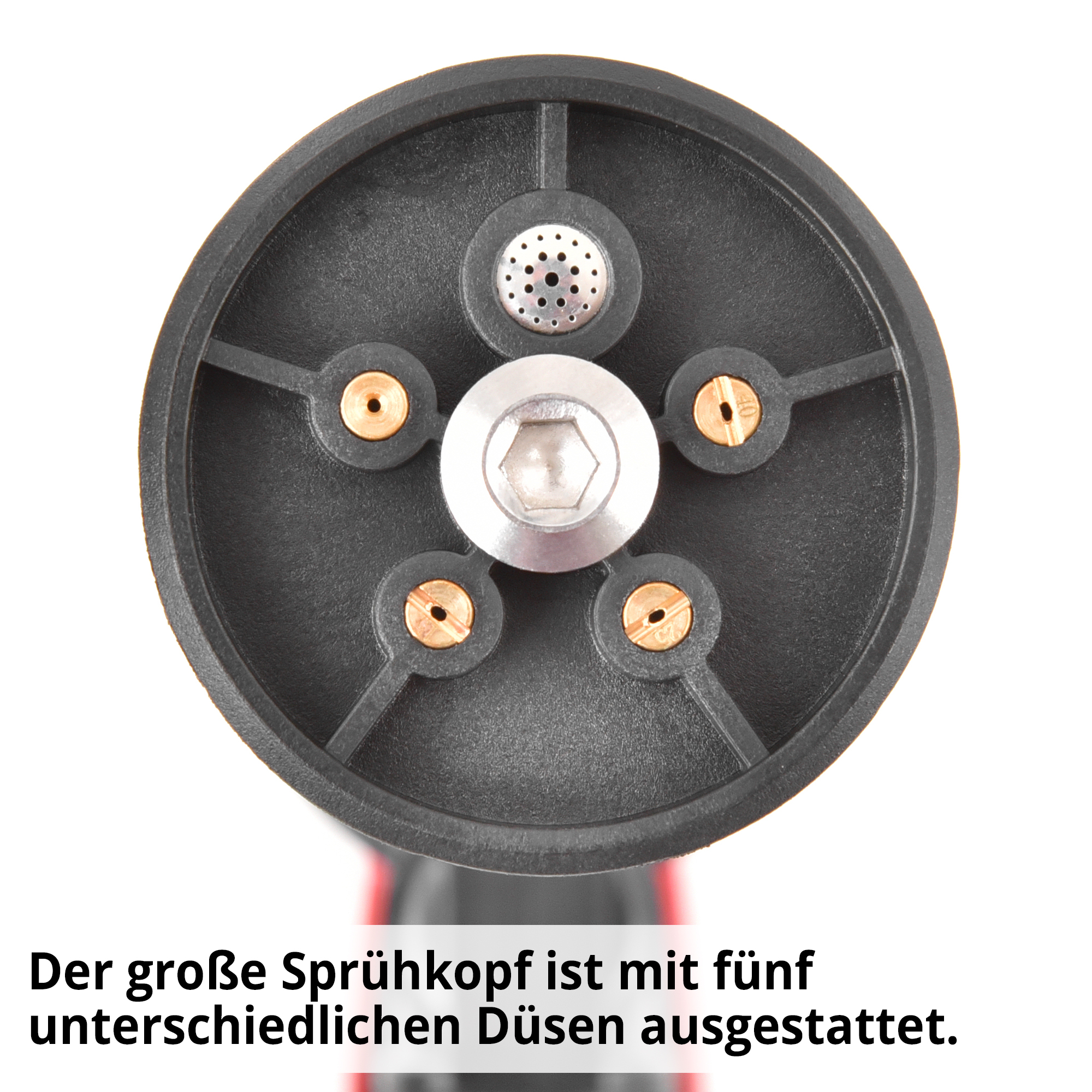 HECHT 3025 Akku Hochdruckreiniger; Sprühkopf mit fünf unterschiedlichen Düsen