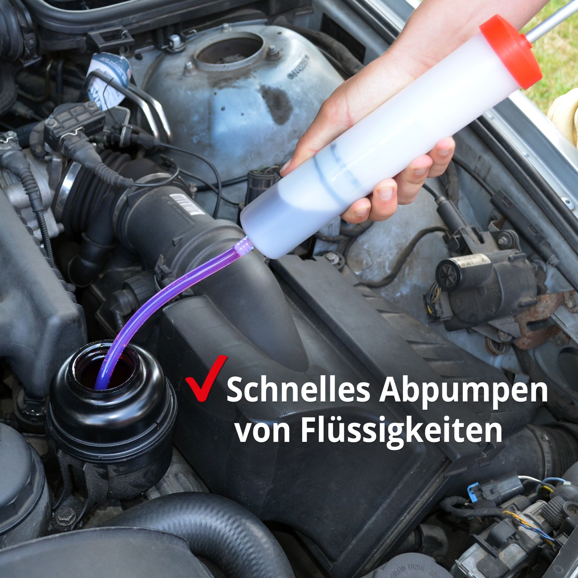 HECHT Profi Absaug Set »Ölpumpe« für schnelles Abpumpen