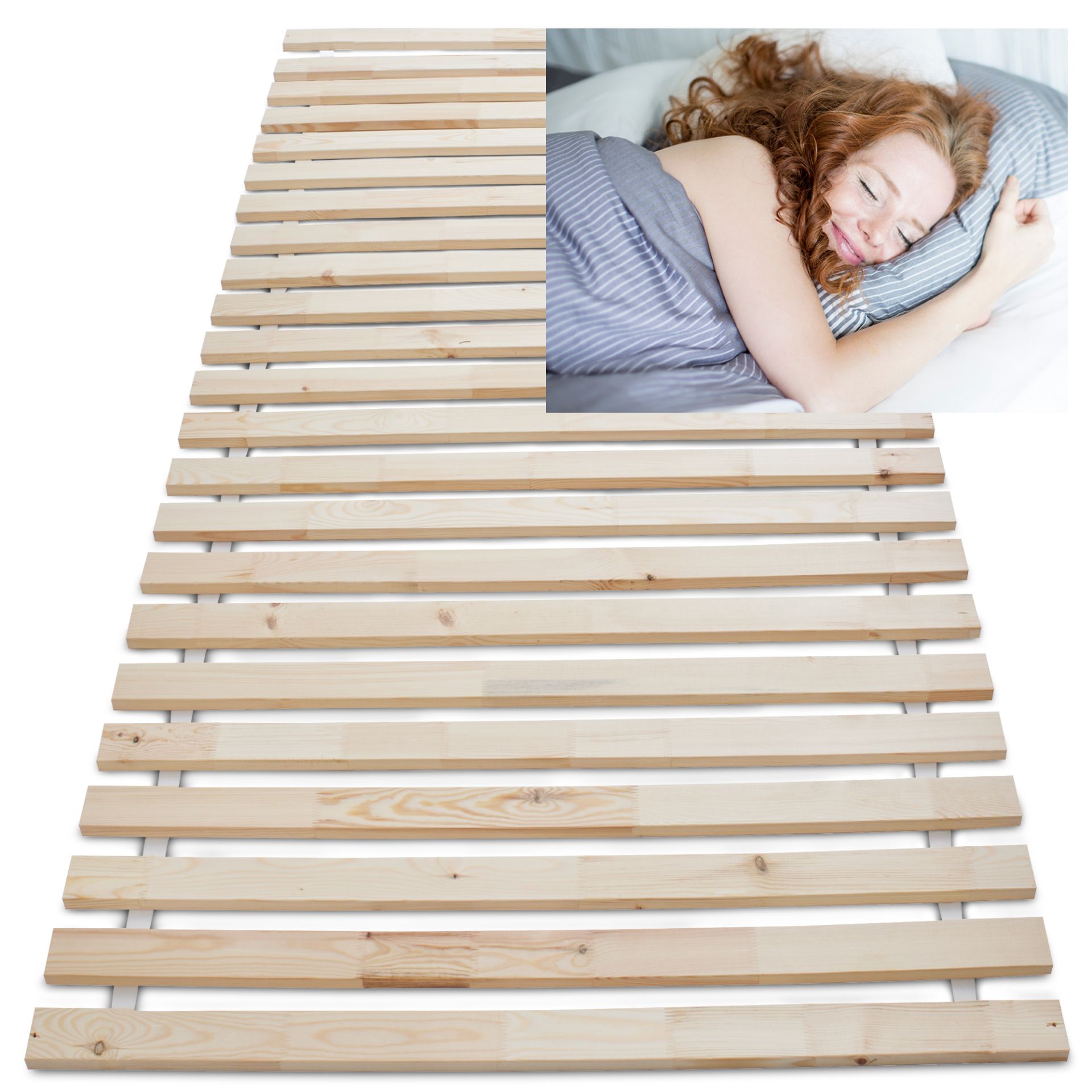 Lattenrost 140x200 cm mit 23 Latten – komfortables Schlafgefühl durch optimale Unterfederung
