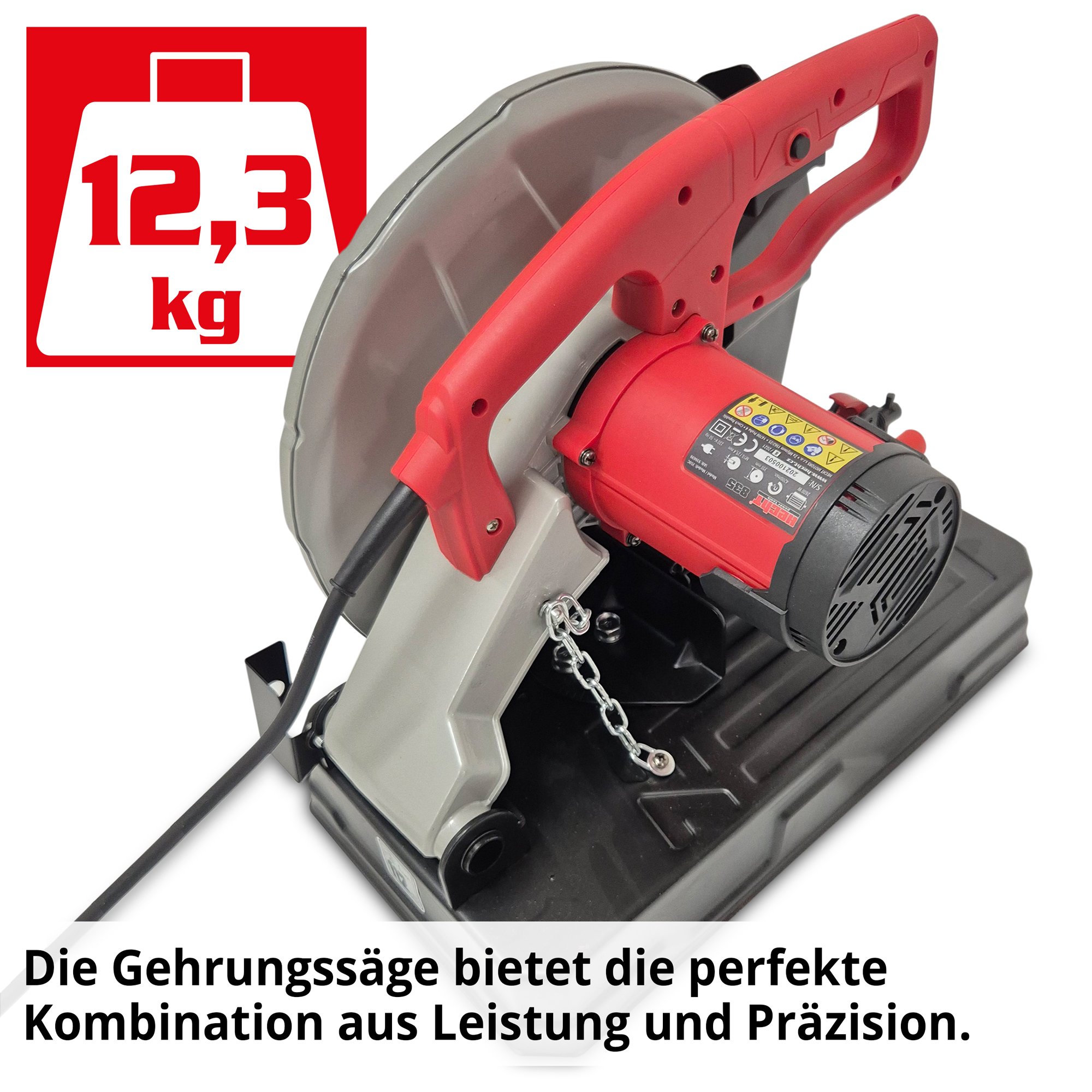 HECHT 835 Metall Gehrungssäge; bietet die perfekte Kombination aus Leistung und Präzision