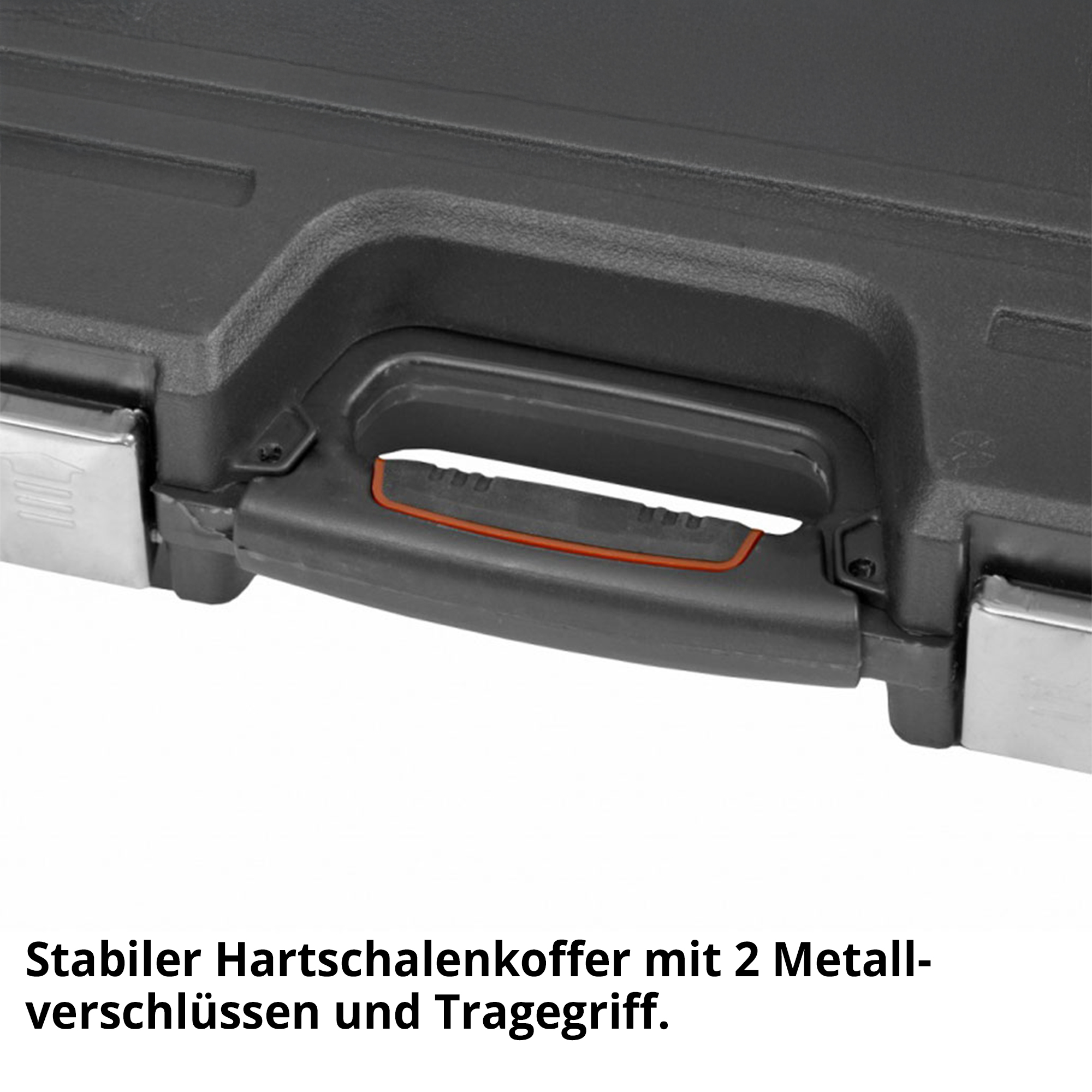 Werkzeugkoffer HECHT – robuster Kunststoffkoffer mit Tragegriff und Metallverschlüssen für unterwegs