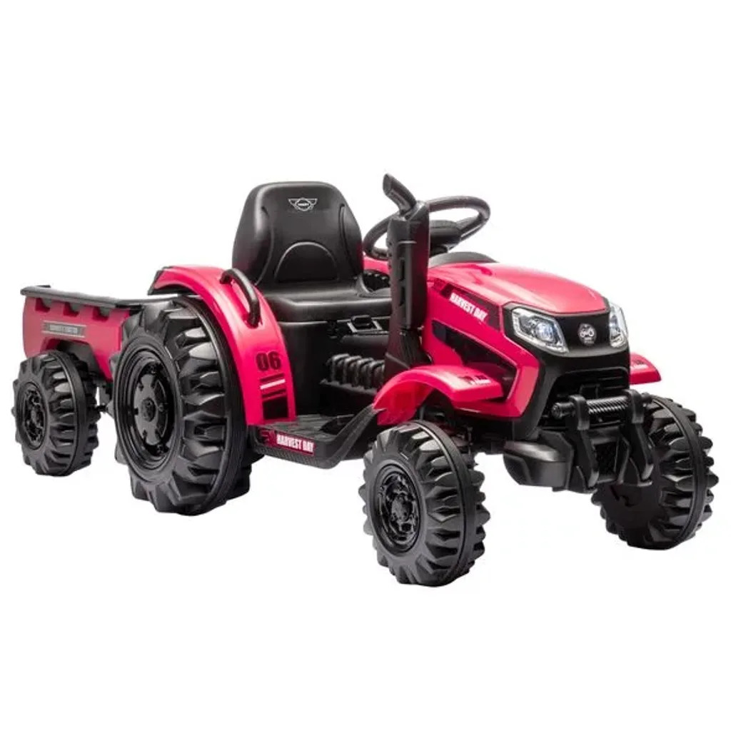 Hecht 50435 RED Elektro Kindertraktor mit Anhänger Rot Hecht 50435 RED Elektro Kindertraktor mit Anhänger Rot